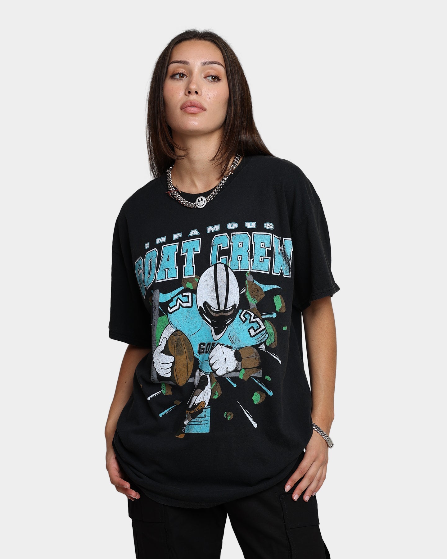 Goat Crew Infamous T-Shirt Black Wash Style001