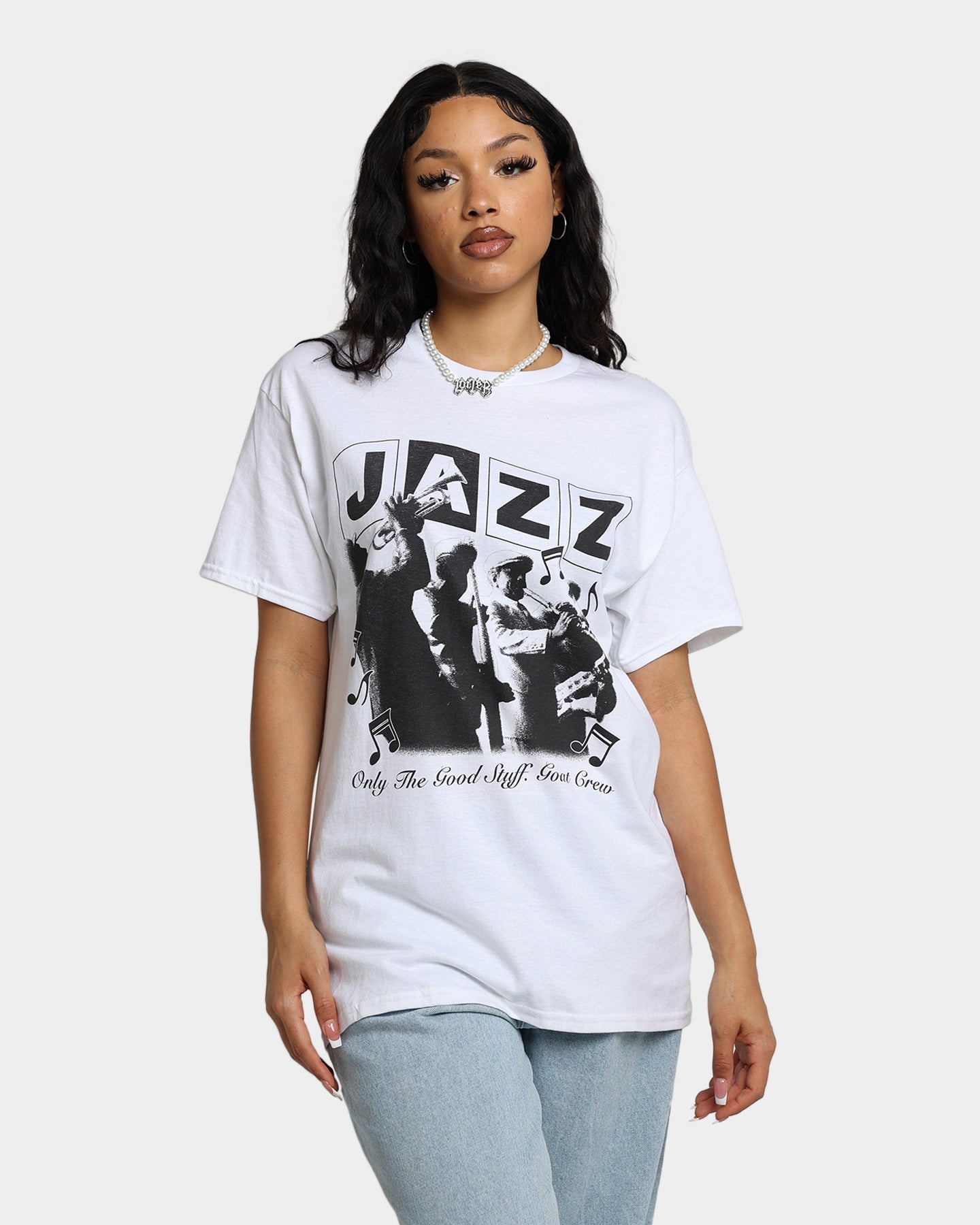 Goat Crew Only The Good Stuff T-Shirt White Style001