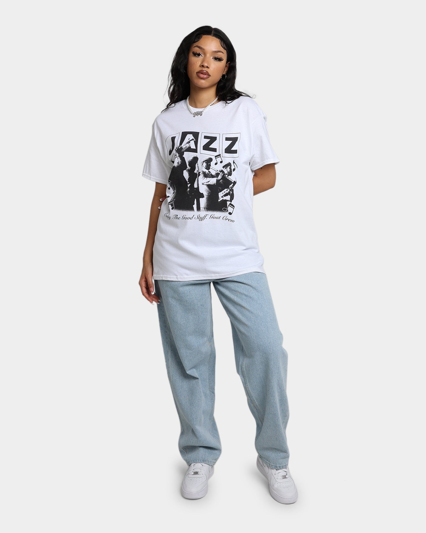 Goat Crew Only The Good Stuff T-Shirt White Style001