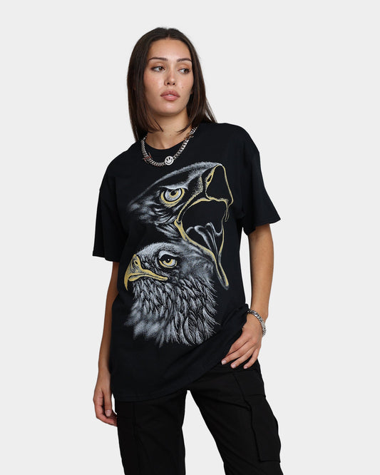 American Thrift Sky Belongs to the Eagle T-Shirt Black Style001