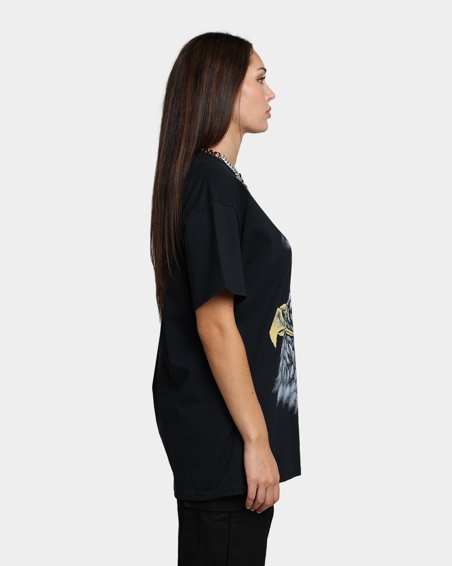 American Thrift Sky Belongs to the Eagle T-Shirt Black Style001