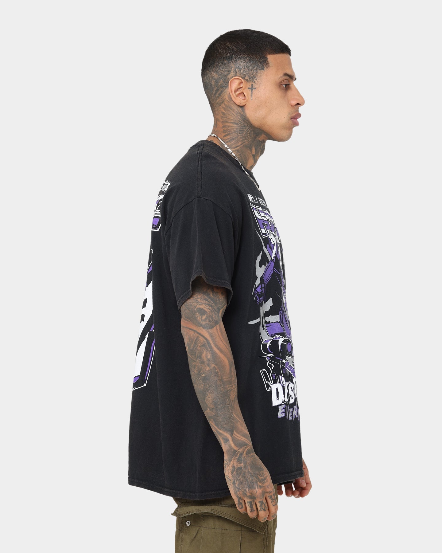 Goat Crew X Transformers Decepticons Vintage T-Shirt Black Wash