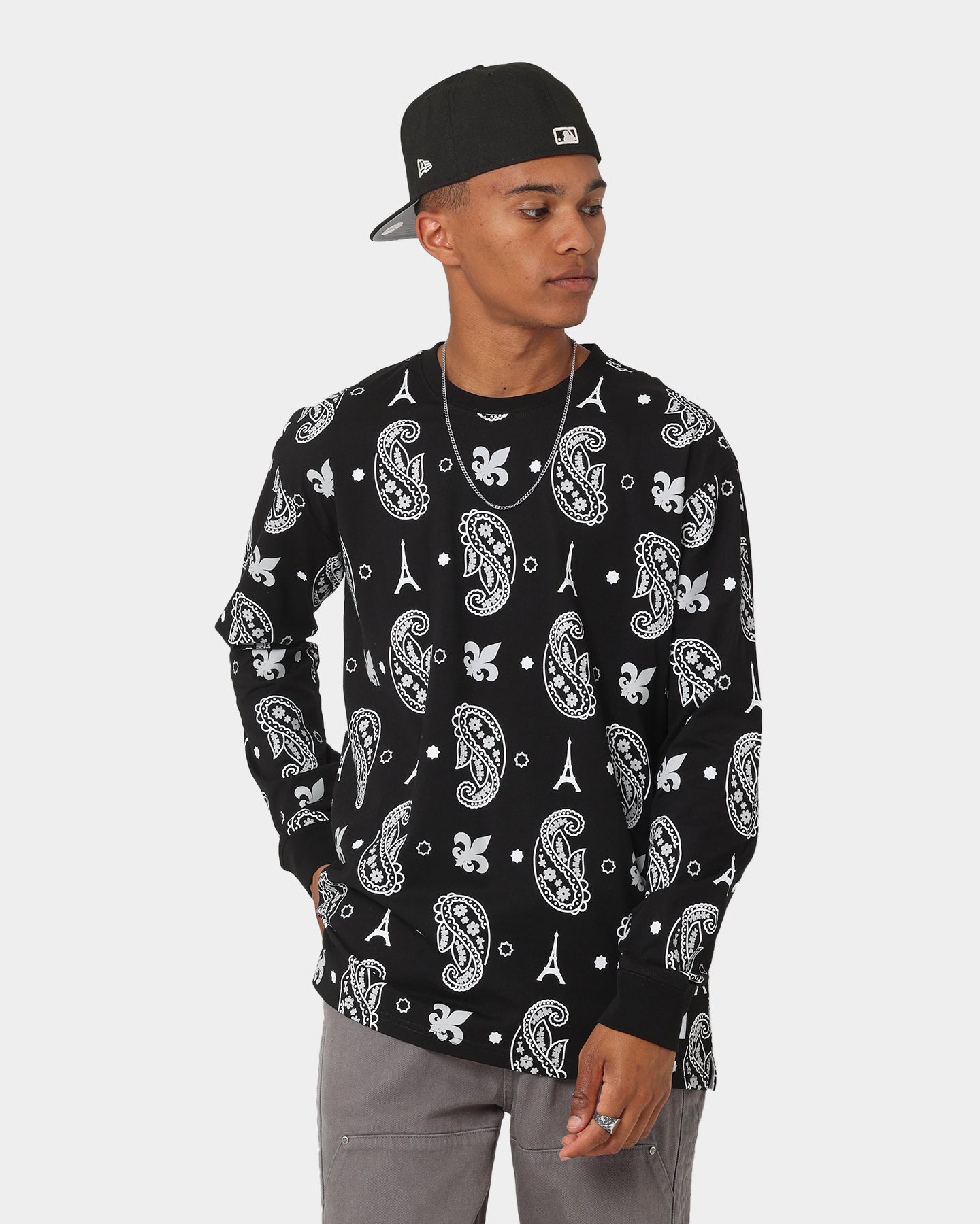 Carr√© Big Bandana Oversized T-Shirt Black
