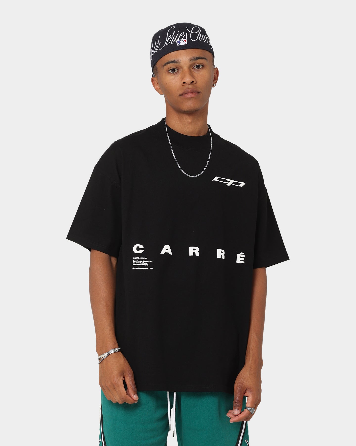 Carr√© Enhanced Oversized T-Shirt Black