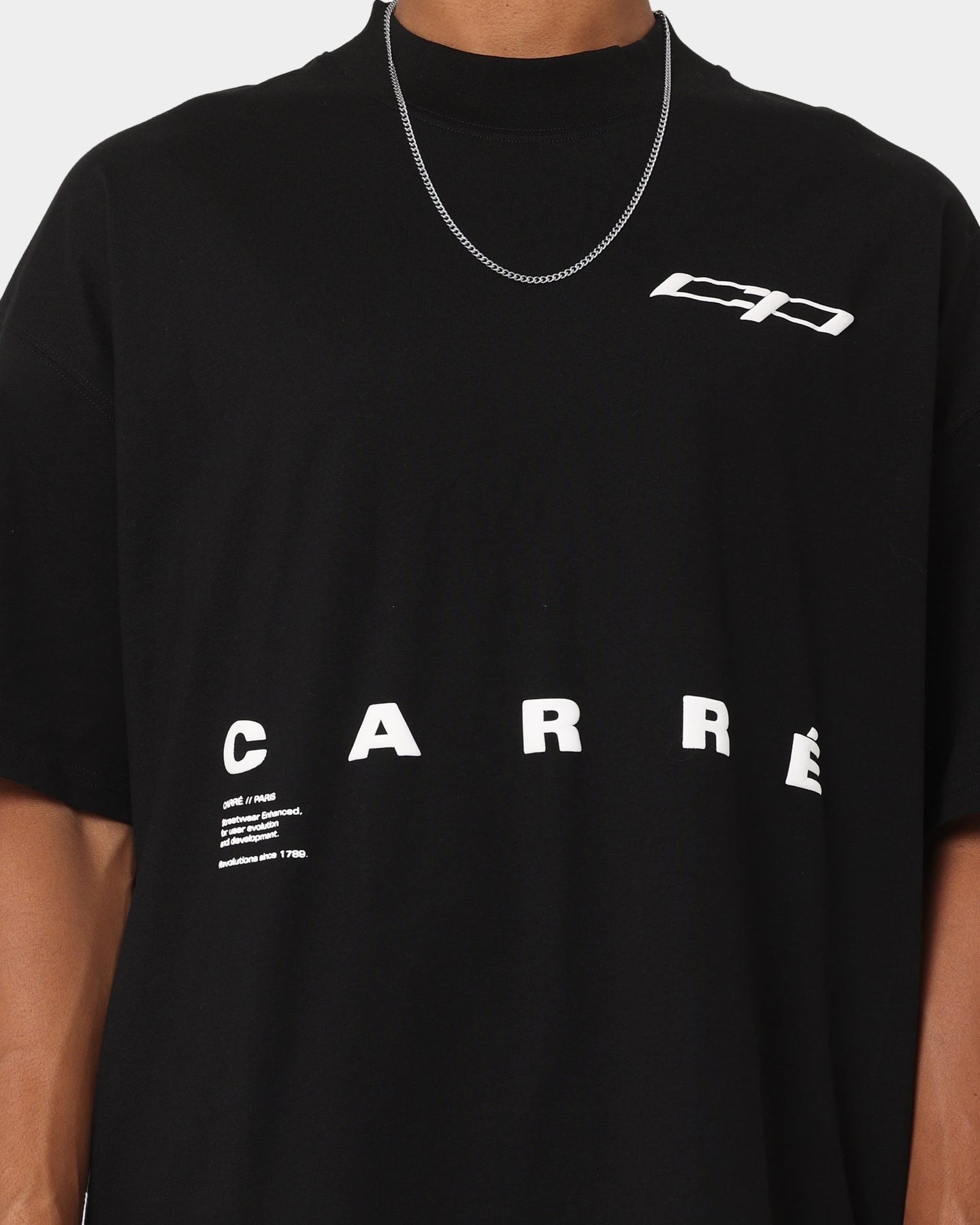 Carr√© Enhanced Oversized T-Shirt Black