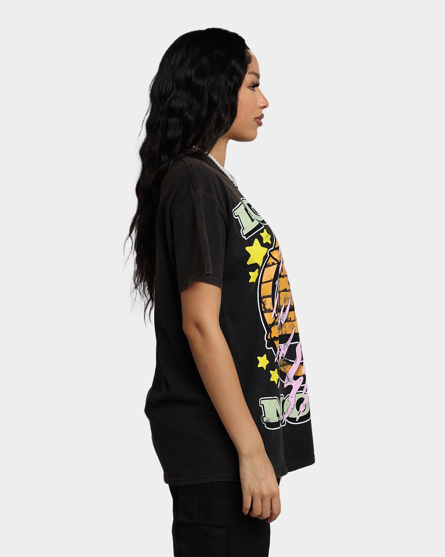 Goat Crew Love More T-Shirt Black Wash Style001