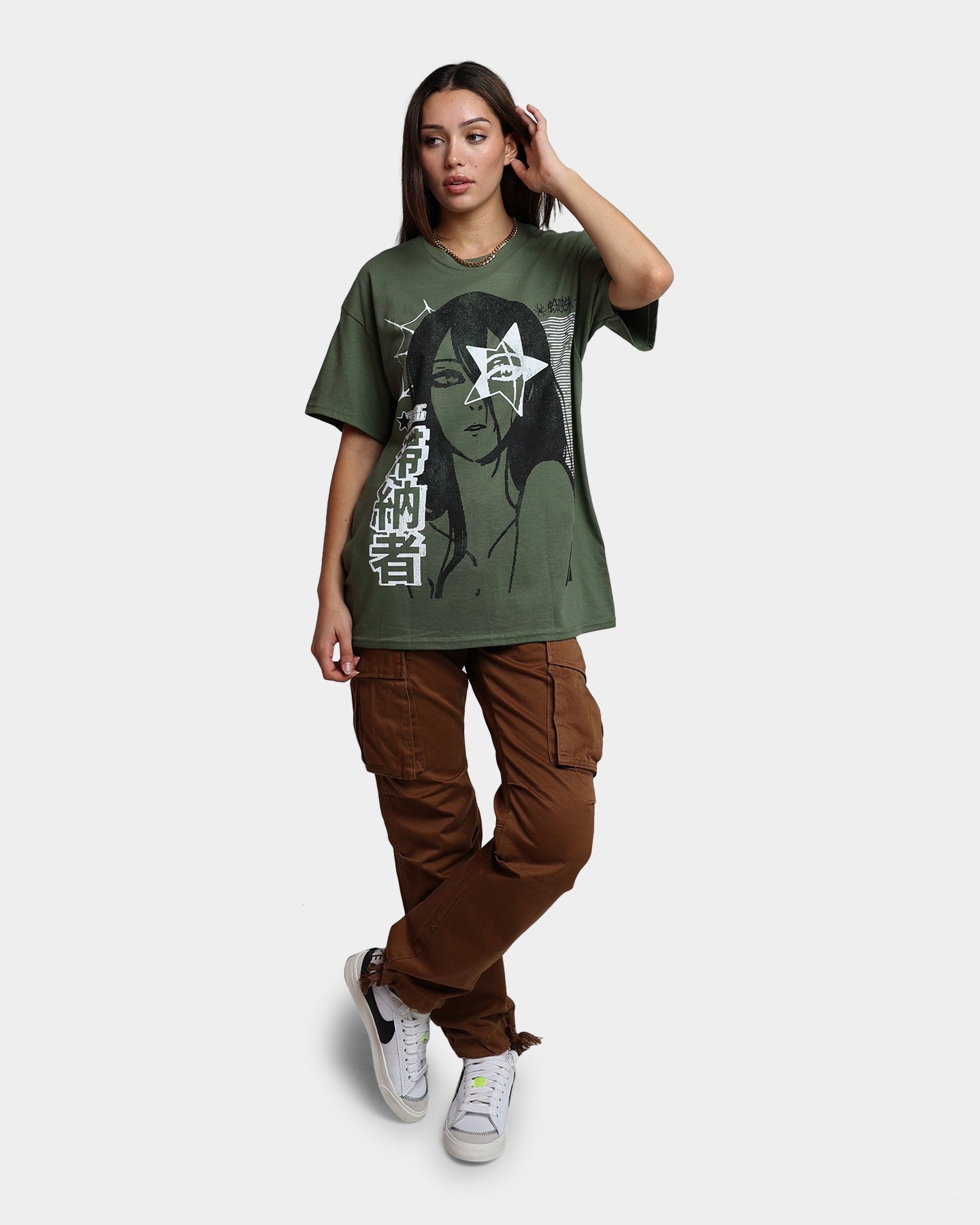 Goat Crew Delinquent T-Shirt Military Green Style001