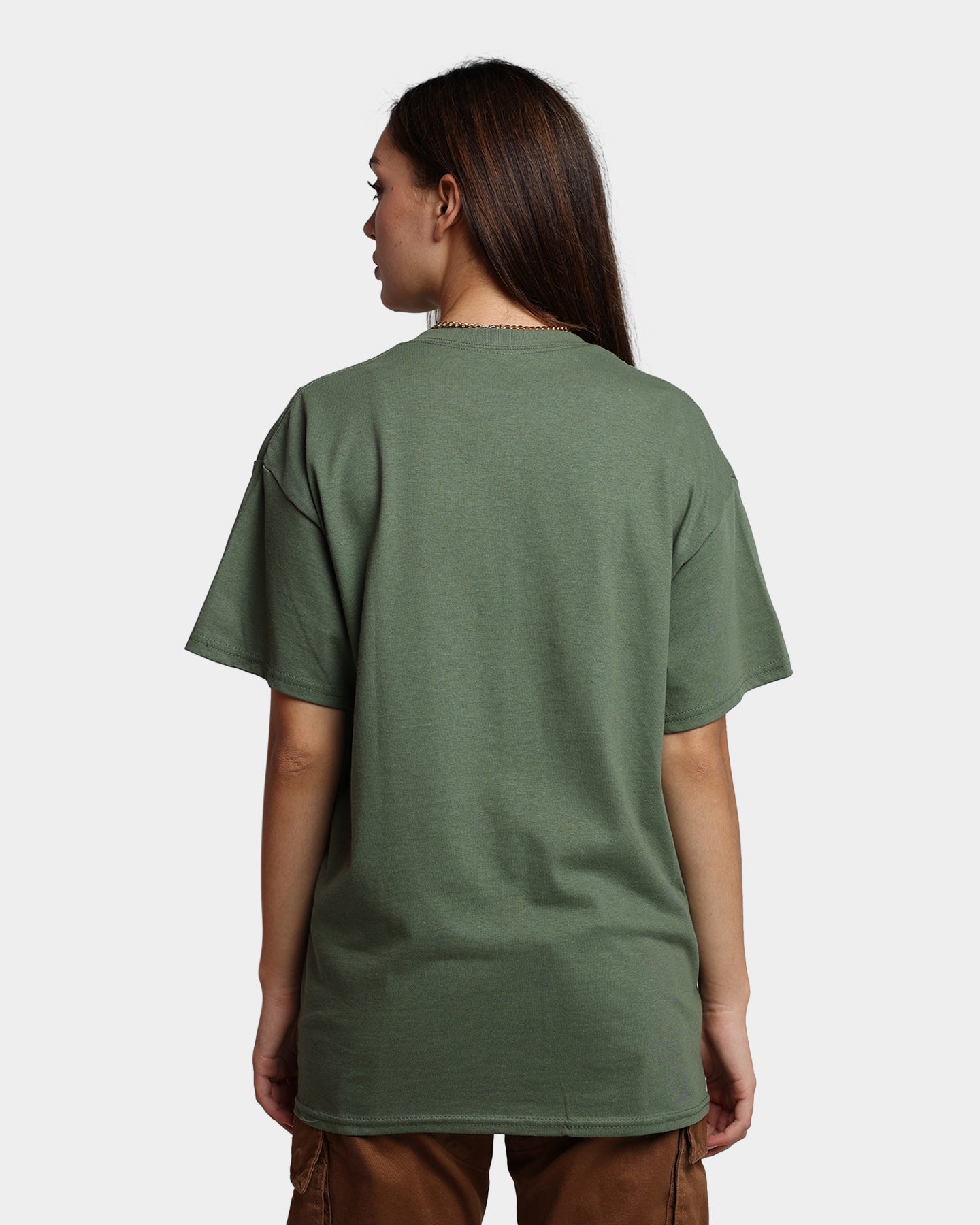 Goat Crew Delinquent T-Shirt Military Green Style001