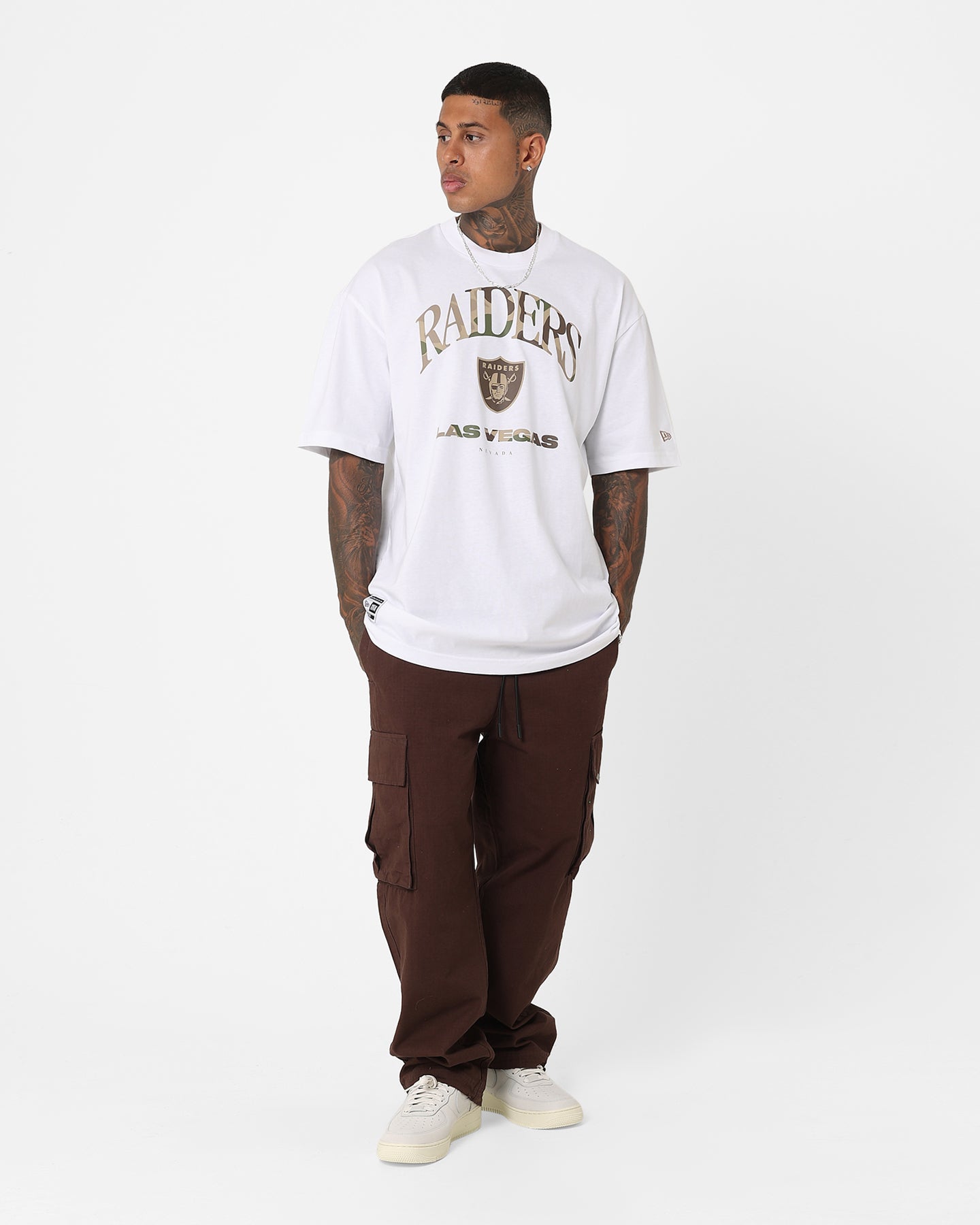 New Era Las Vegas Raiders Oversized T-Shirt White