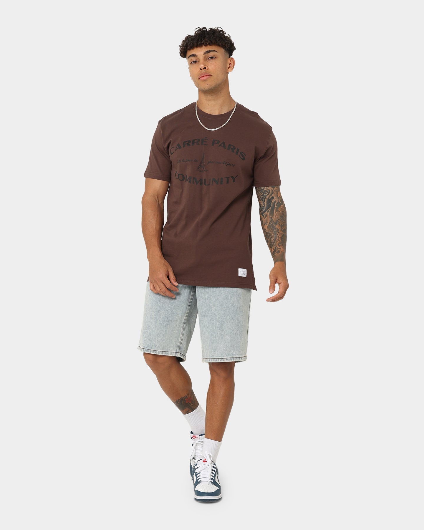Carr√© Community Vintage T-Shirt Dark Brown