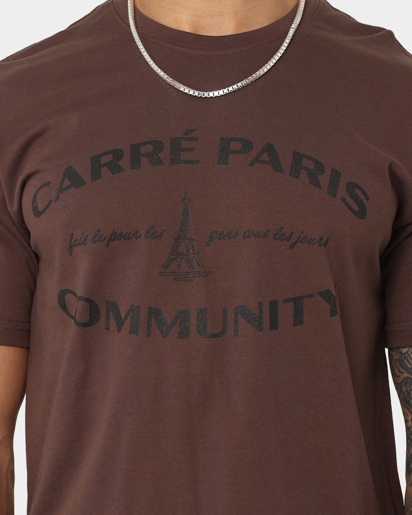 Carr√© Community Vintage T-Shirt Dark Brown