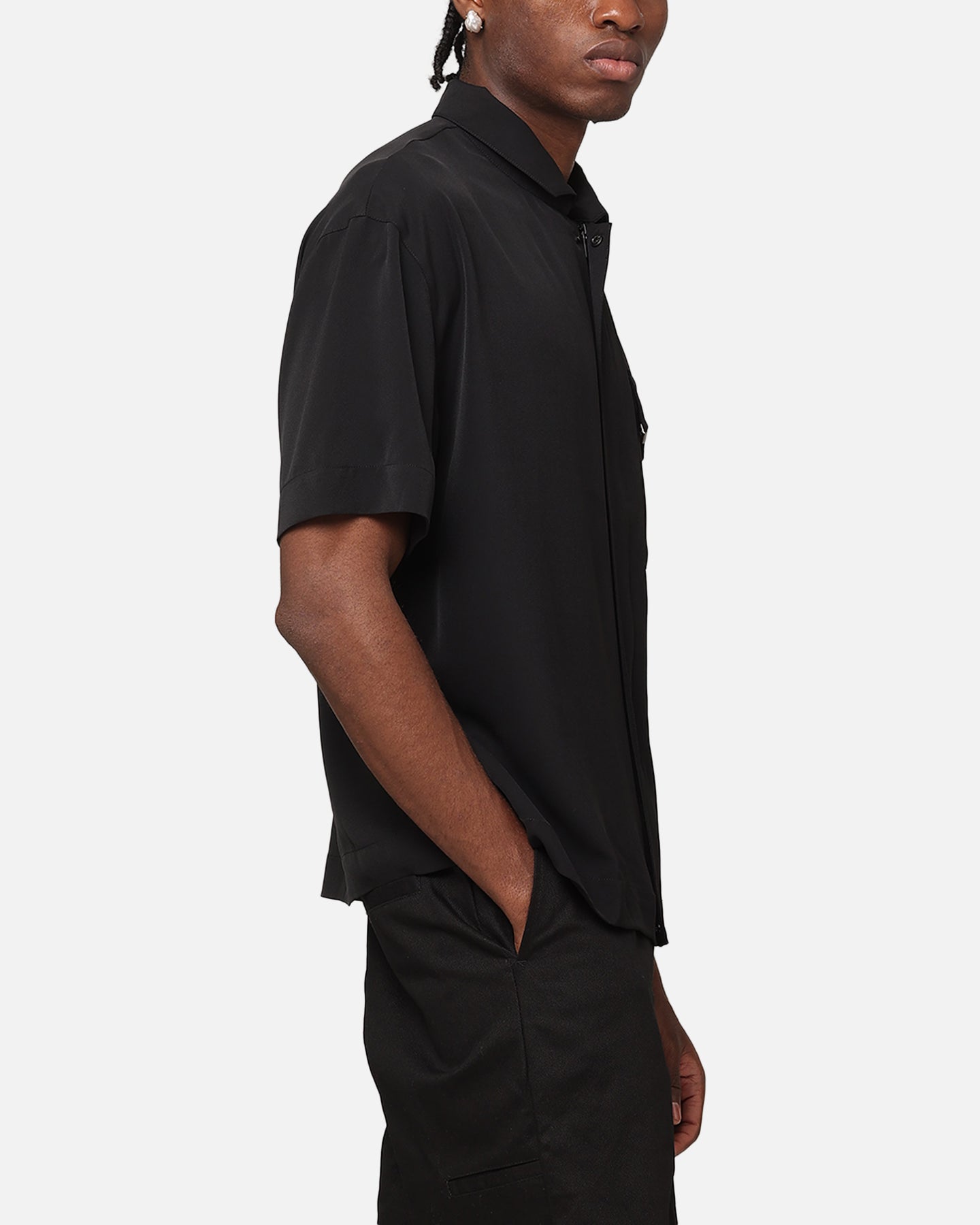 Carr√© Exceptional Pocket Oversized Shirt Black