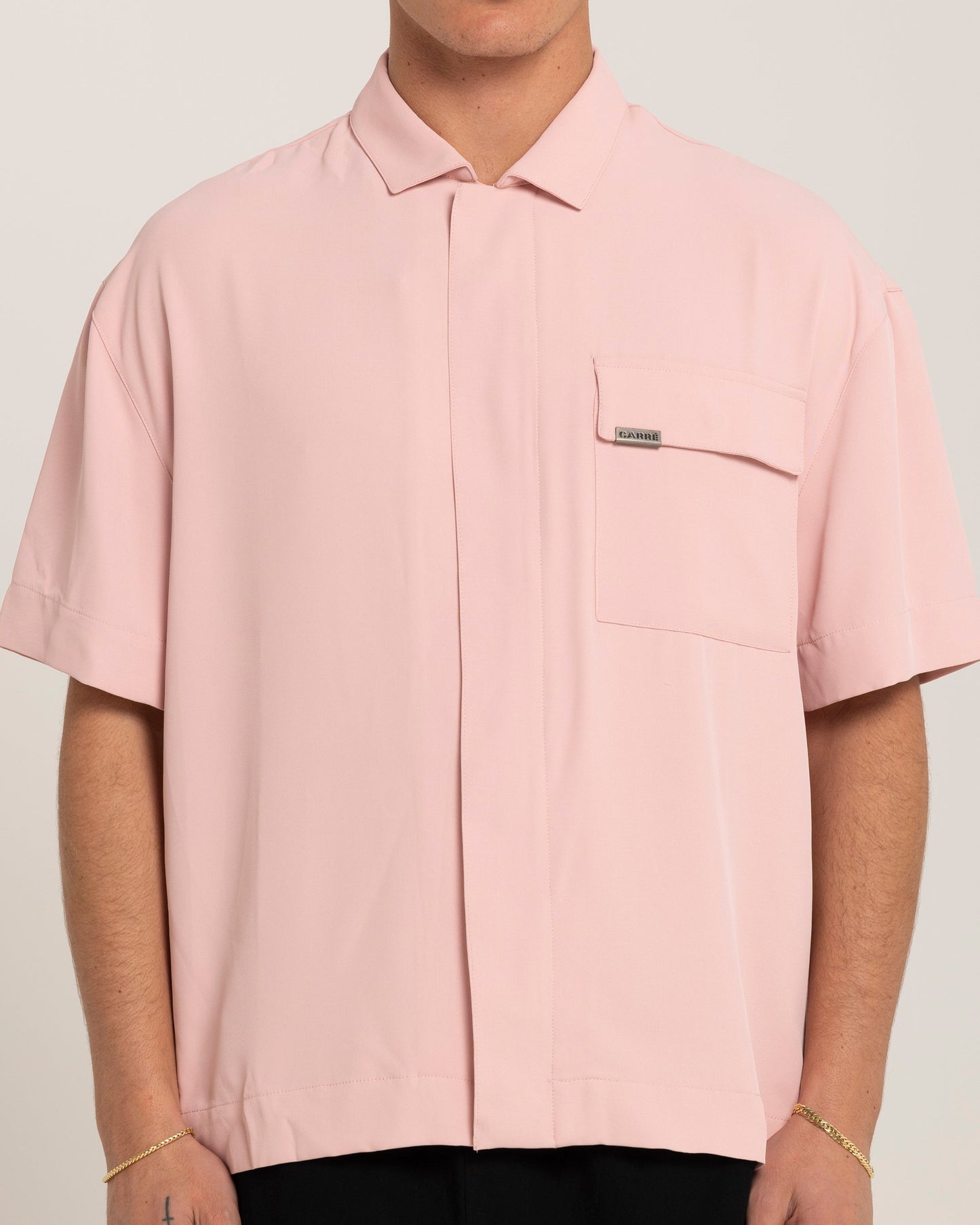 Carr√© Exceptional Pocket Oversized Shirt Pink