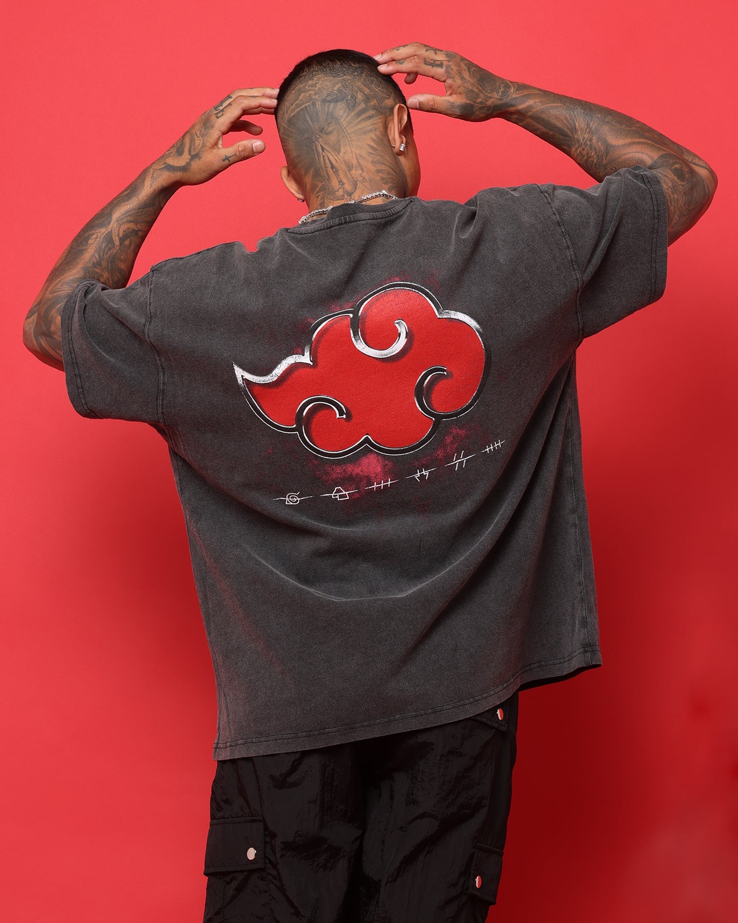 Goat Crew X Naruto Akatsuki Organic Heavyweight Vintage T-Shirt Vintage Black