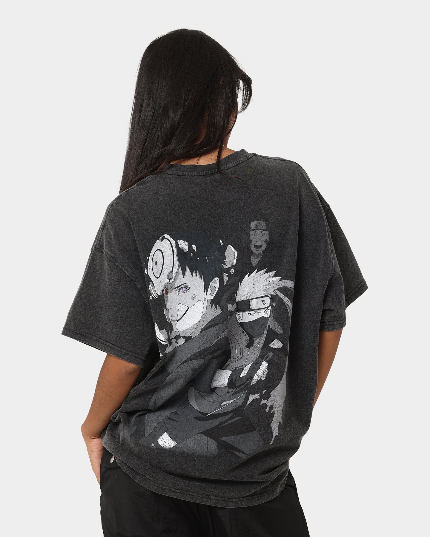 Goat Crew X Naruto Obito Heavyweight Vintage T-Shirt Vintage Black Style001