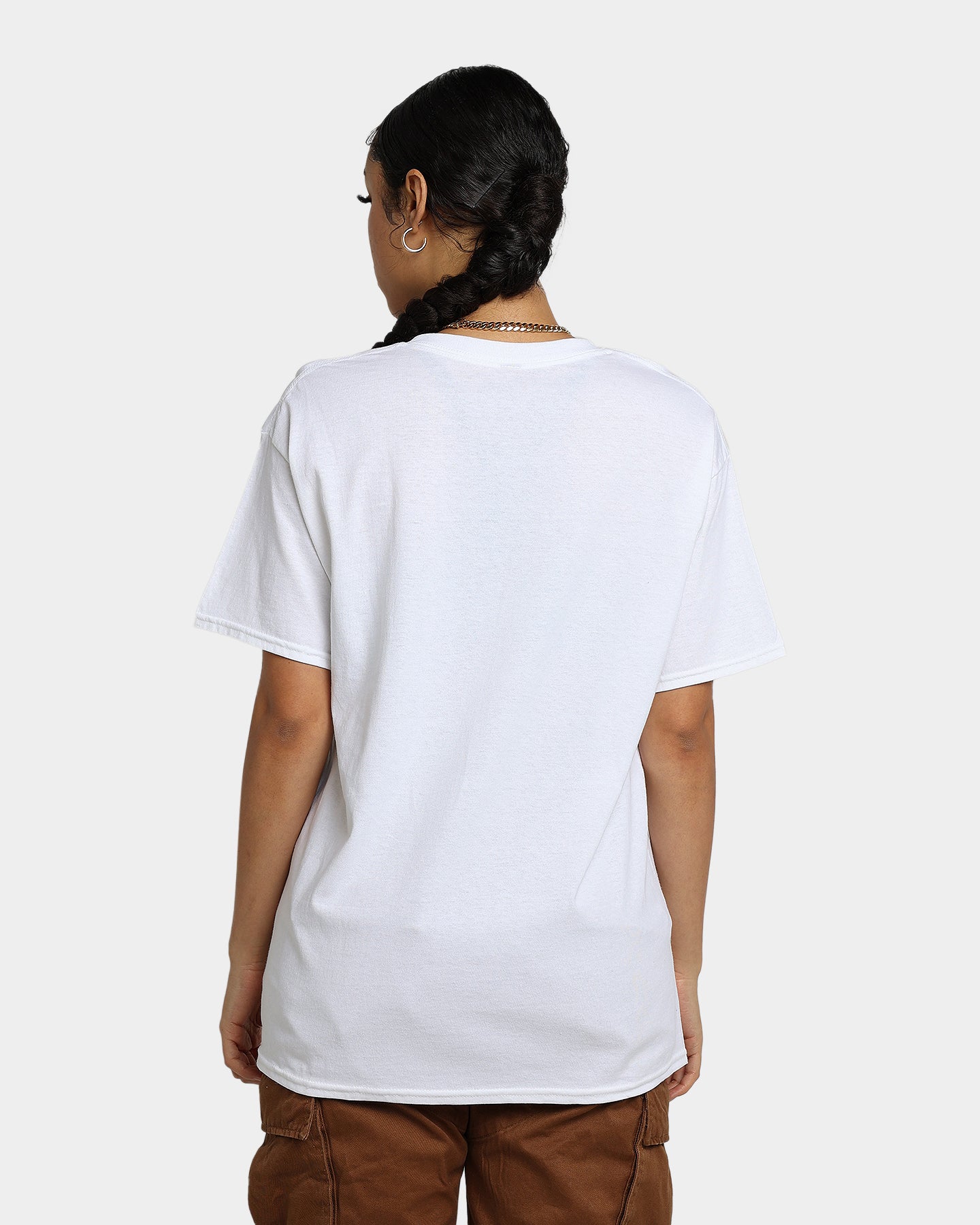 Goat Crew Flaming Racer T-Shirt White Style001