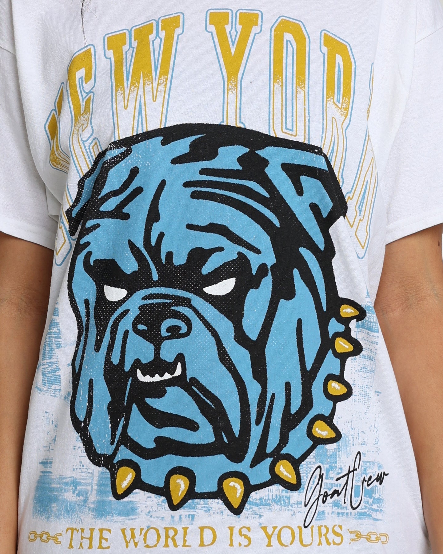 Goat Crew The World Is Yours T-Shirt White Style001