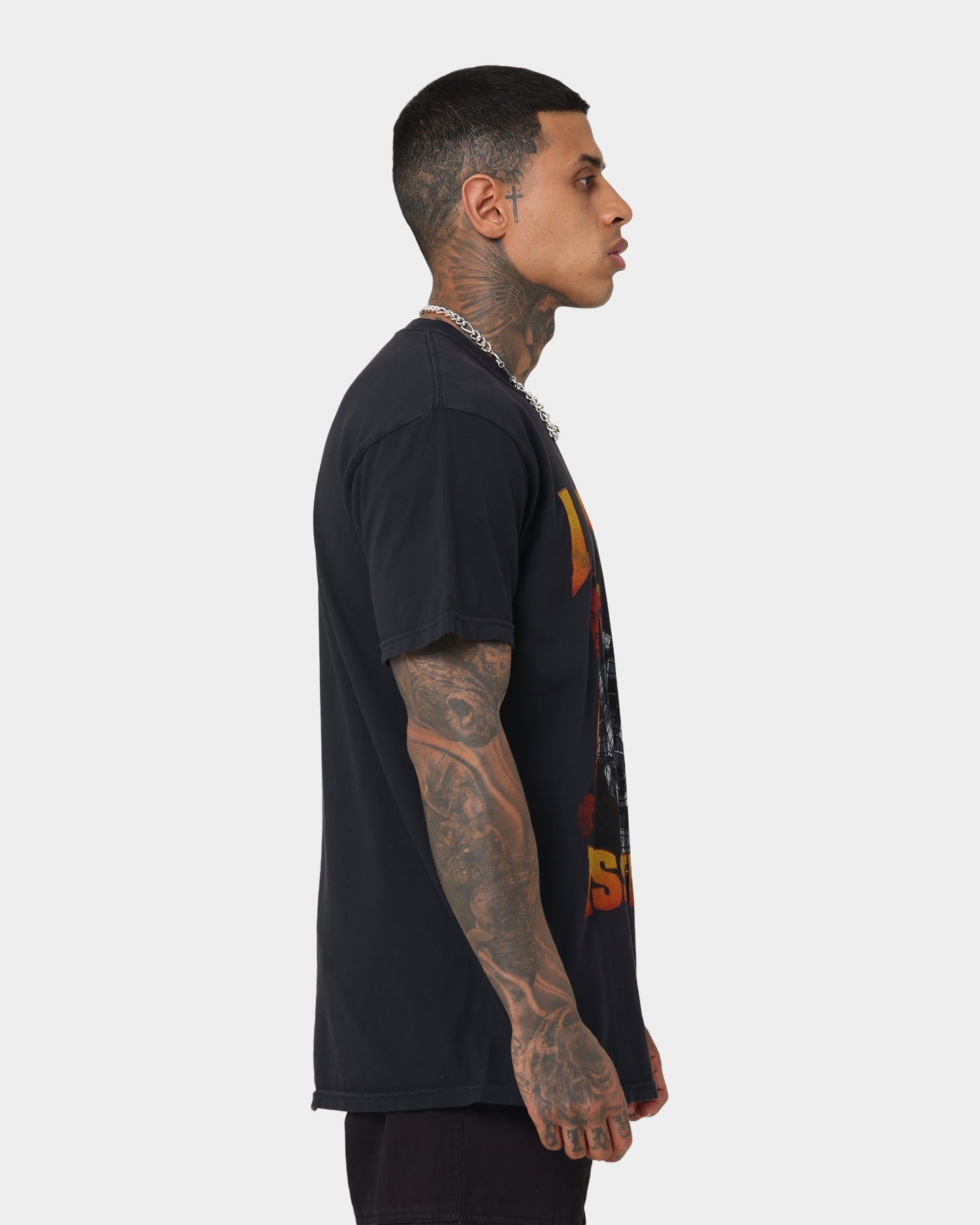 4HUNNID Forever Issues Rap T-Shirt Black
