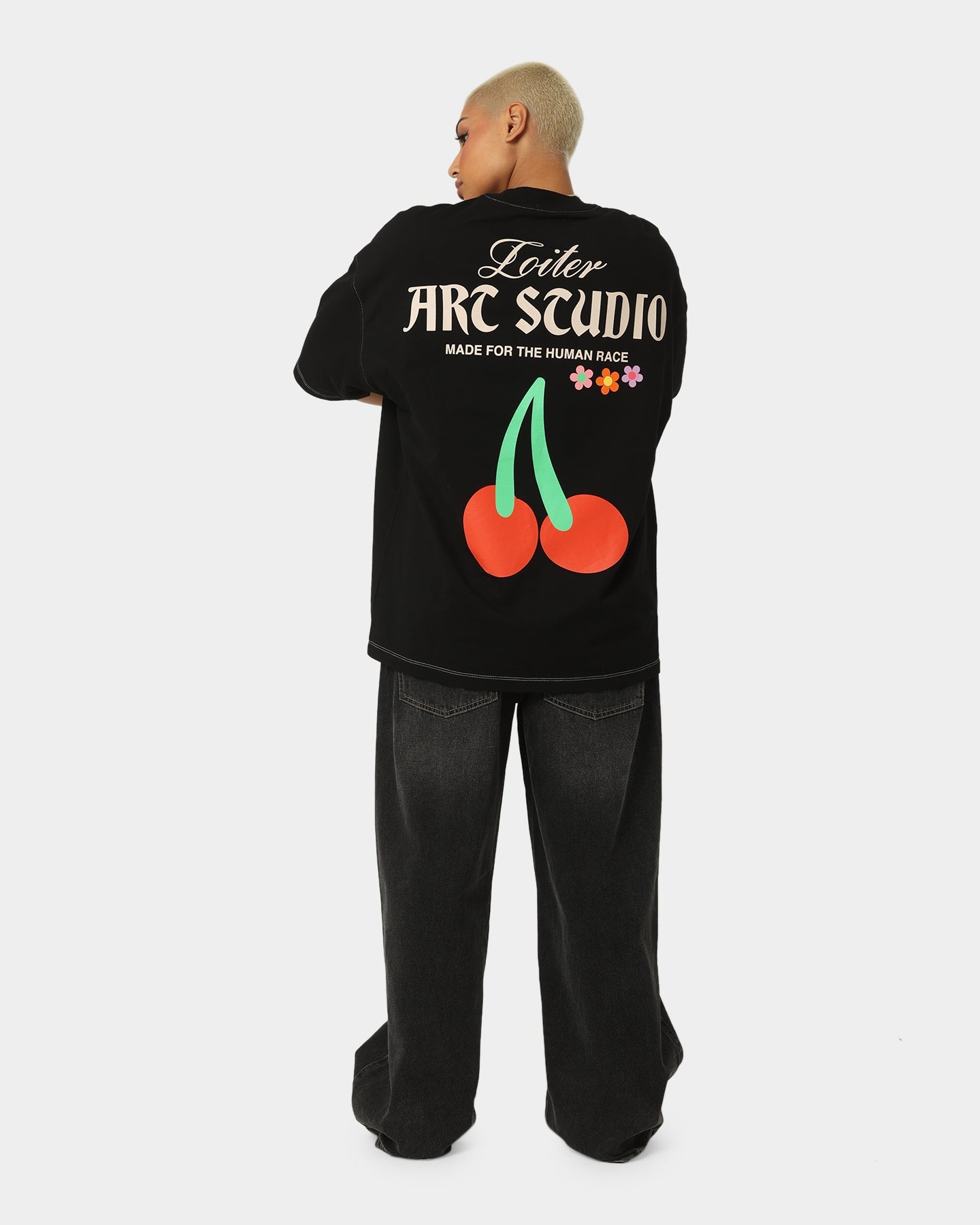 Loiter Studio Oversized T-Shirt Black Style001