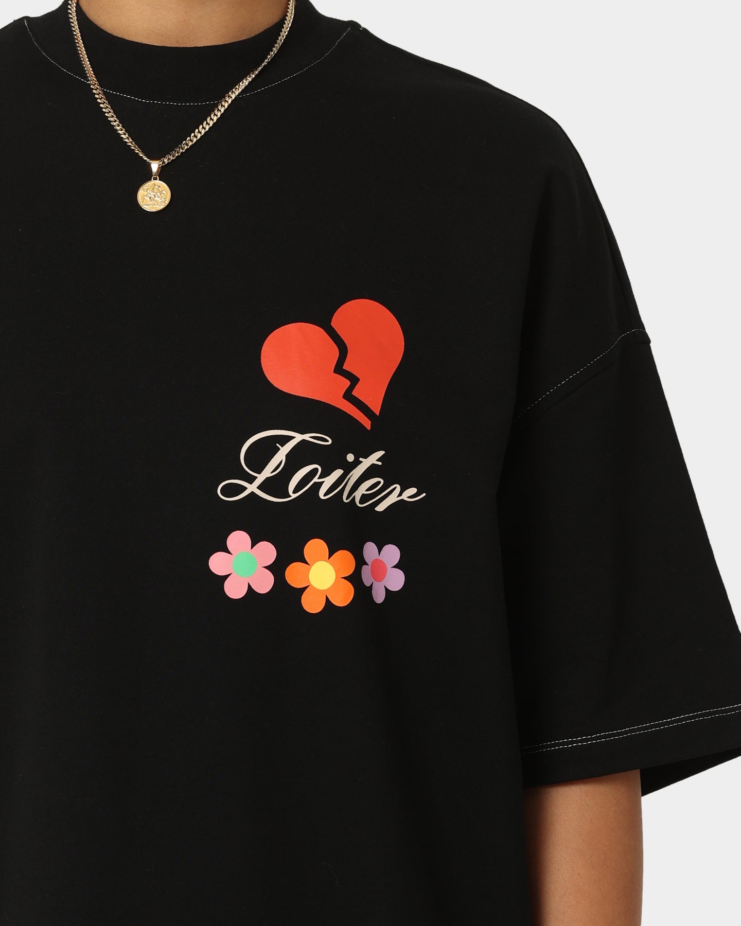 Loiter Studio Oversized T-Shirt Black Style001