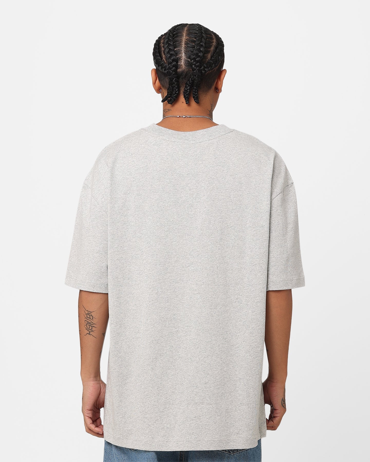 Champion Heritage Collegiate Cursive Logo T-Shirt Oxford Heather