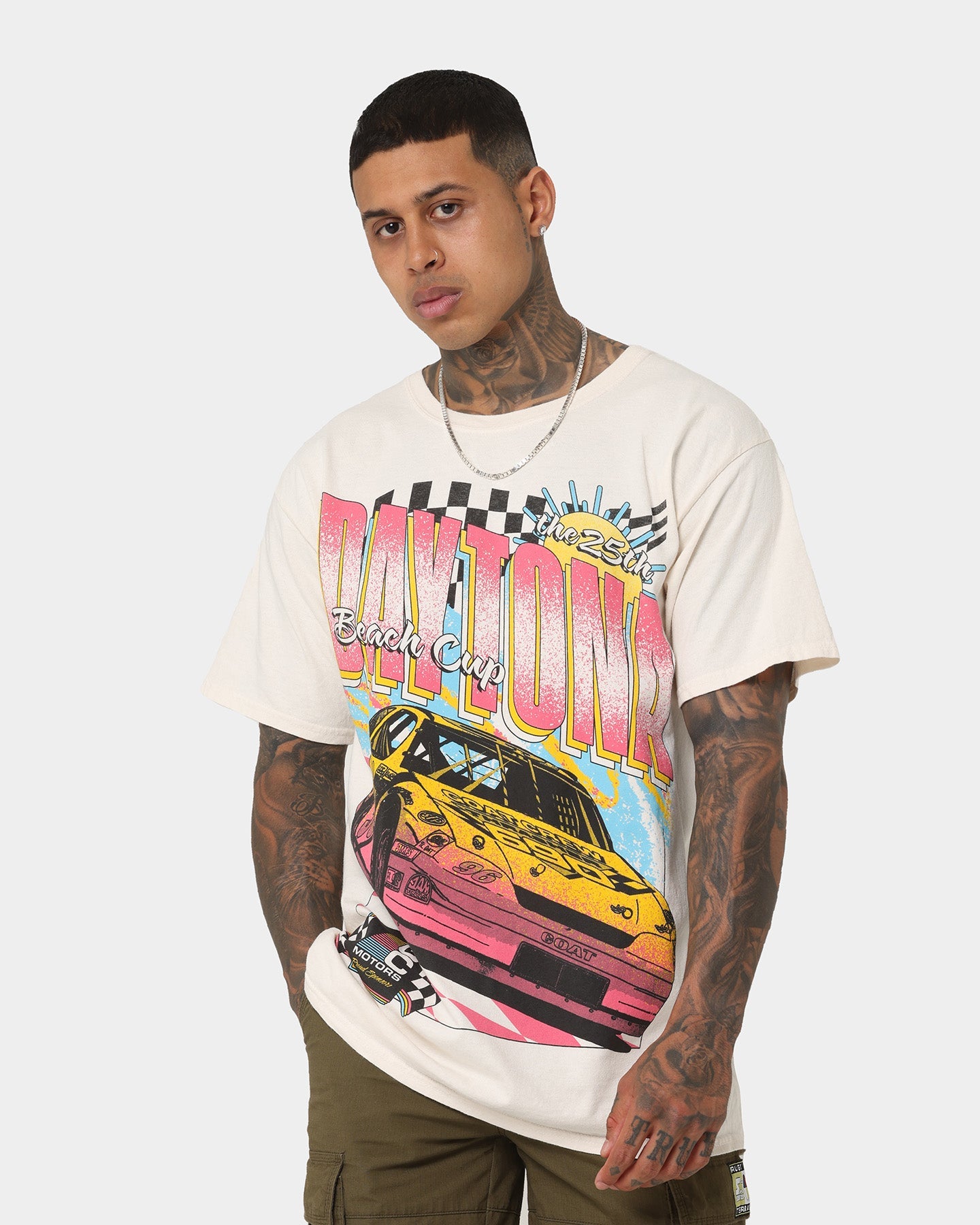 Goat Crew Daytona Cup Ultra T-Shirt Off White