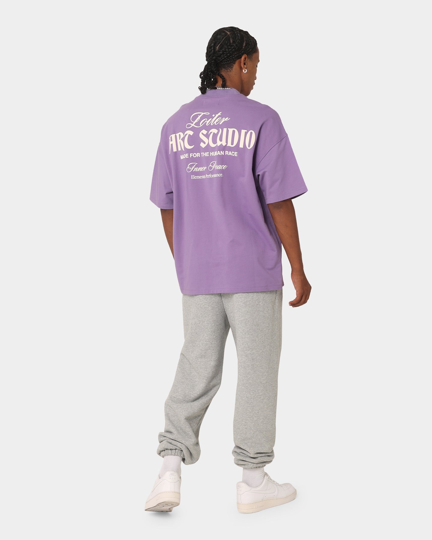 Loiter Art Studio Premium T-Shirt Purple