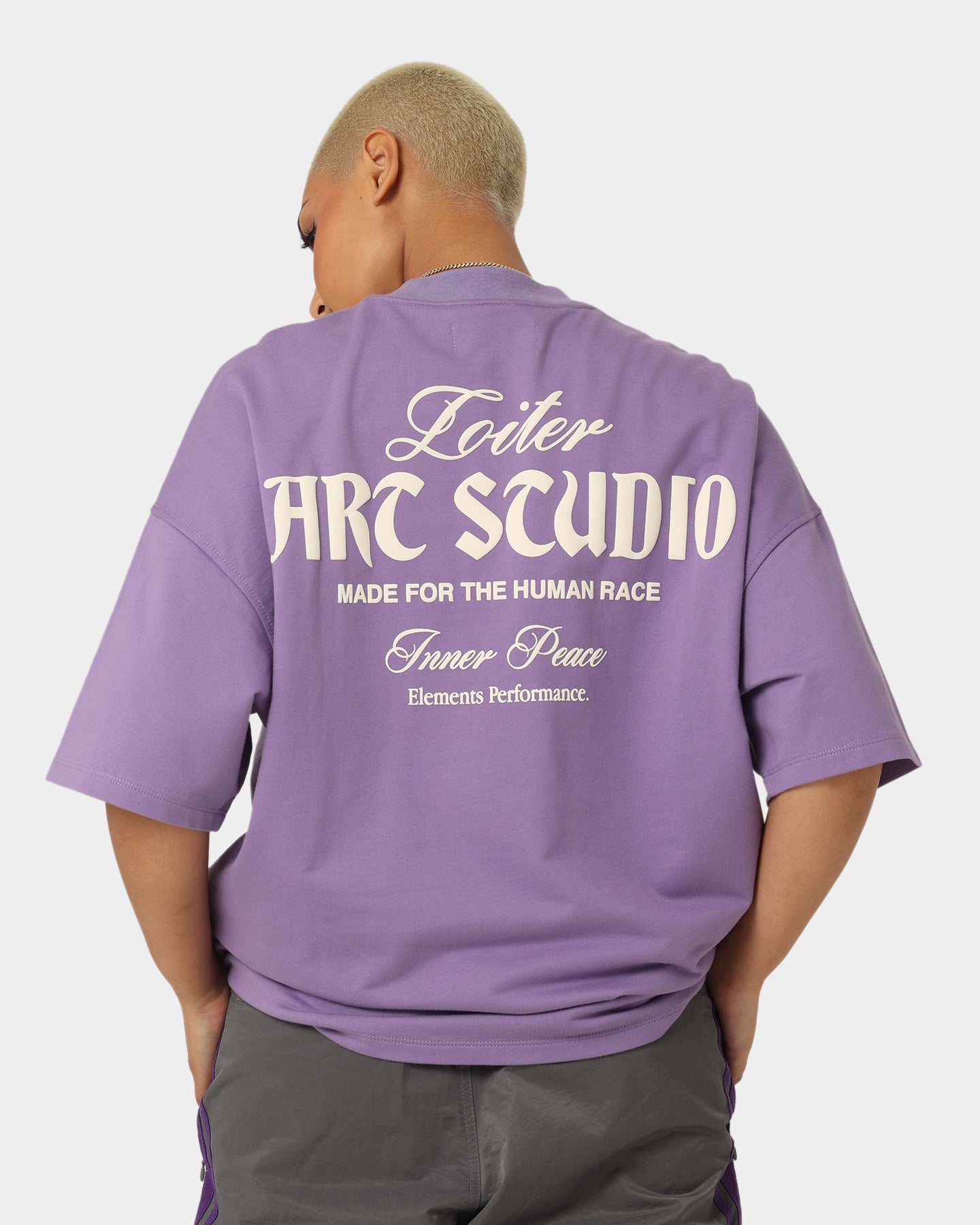 Loiter Art Studio Premium T-Shirt Purple Style001