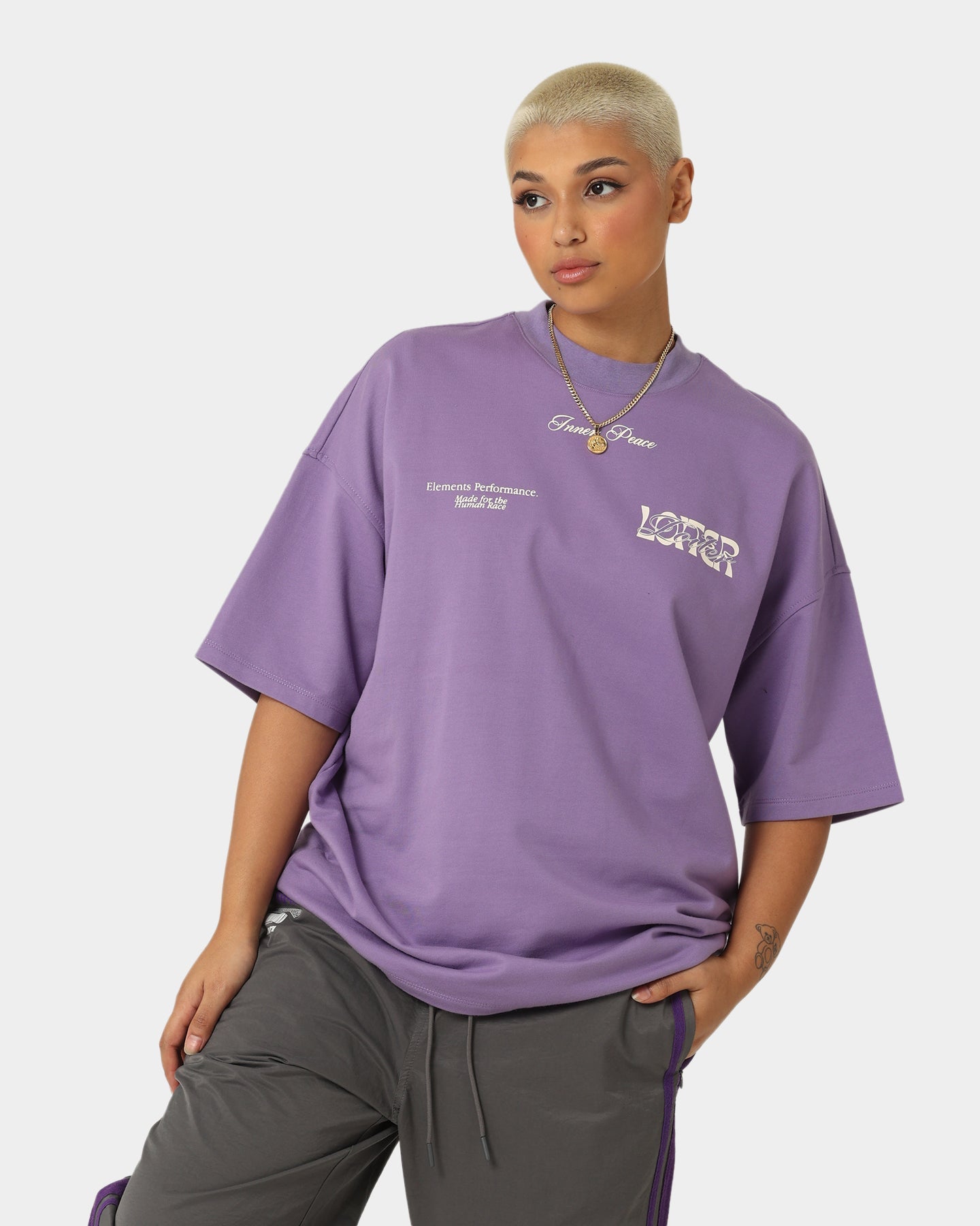 Loiter Art Studio Premium T-Shirt Purple Style001