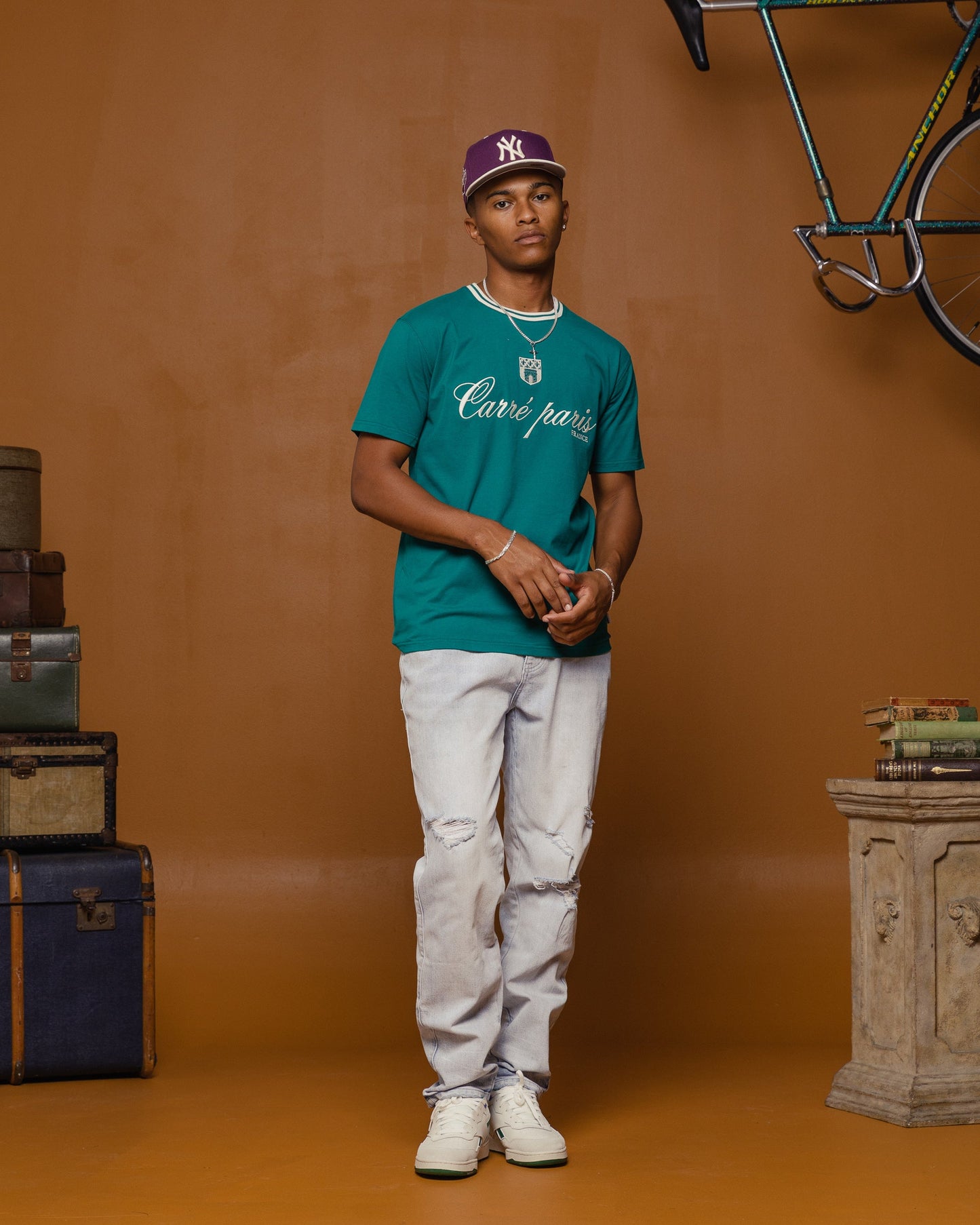 Carre Domaine CLS Short Sleeve T-Shirt Dark Teal