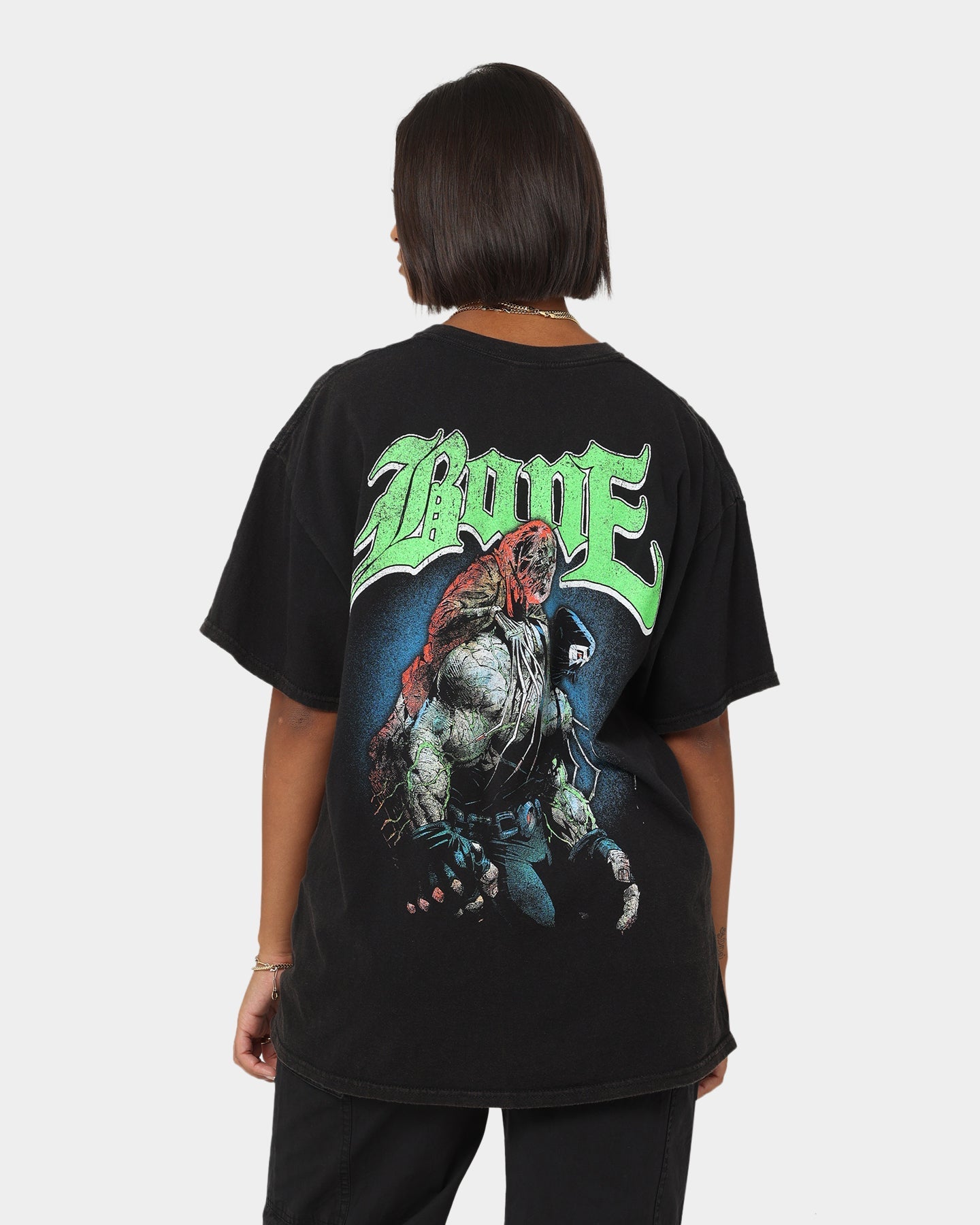 Goat Crew X DC Batman Bane Metal Vintage T-Shirt Black Wash Style001
