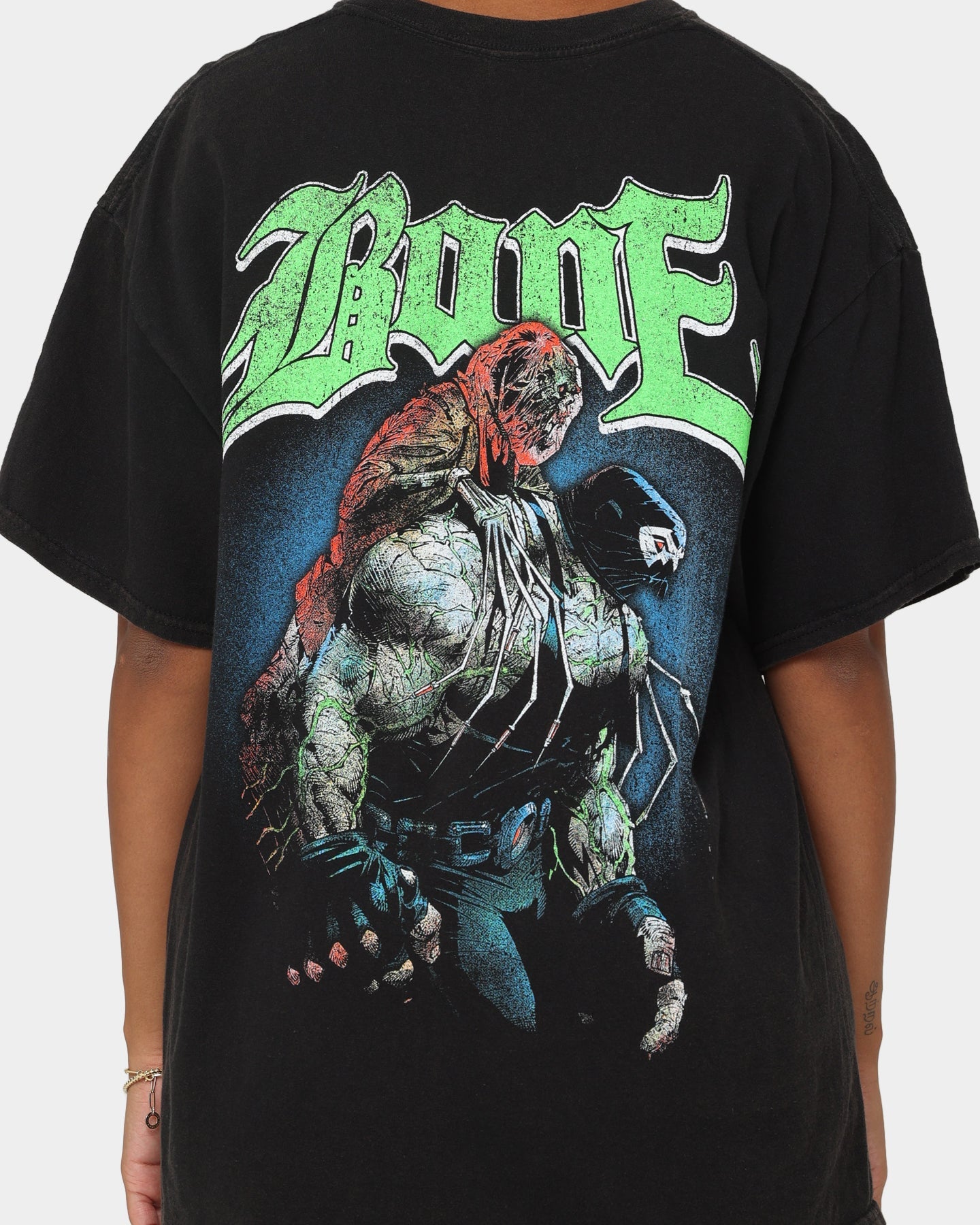 Goat Crew X DC Batman Bane Metal Vintage T-Shirt Black Wash Style001
