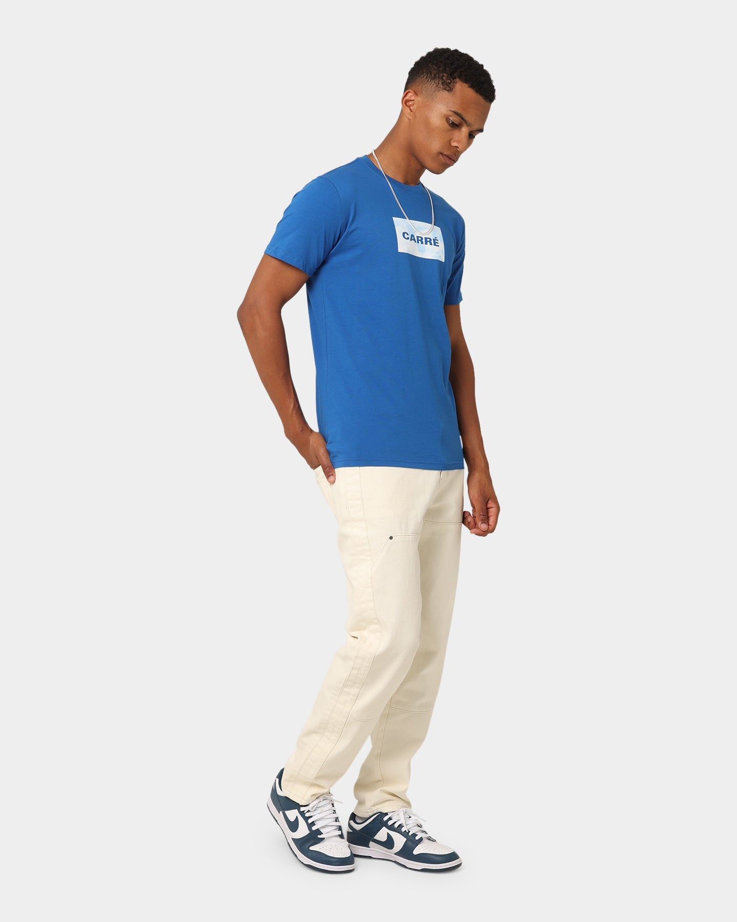 Carr√© Cloud Box Classique T-Shirt Blue