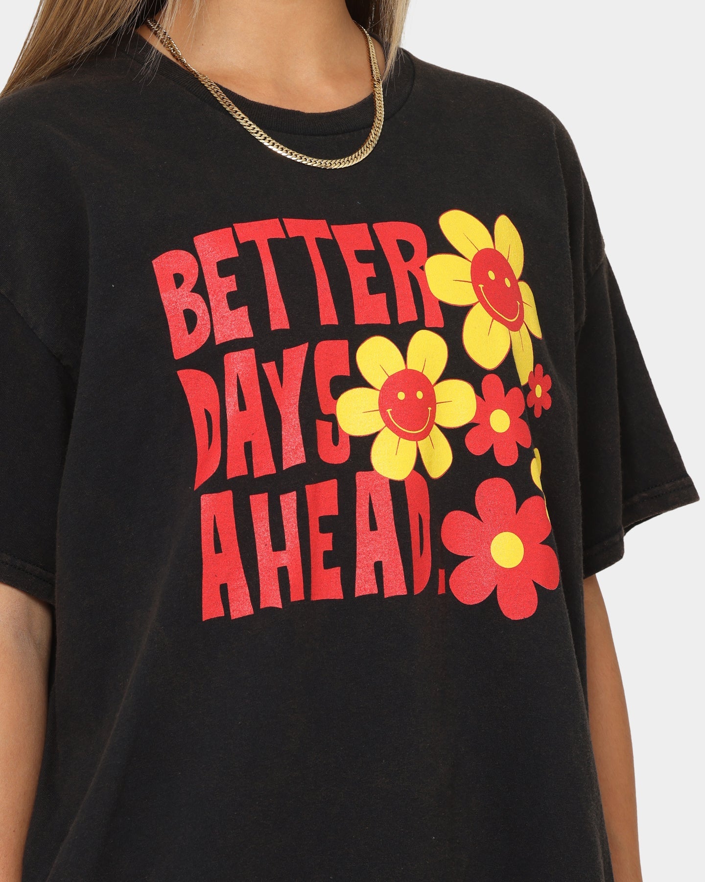 Goat Crew Better Days Vintage T-Shirt Black Wash Style001