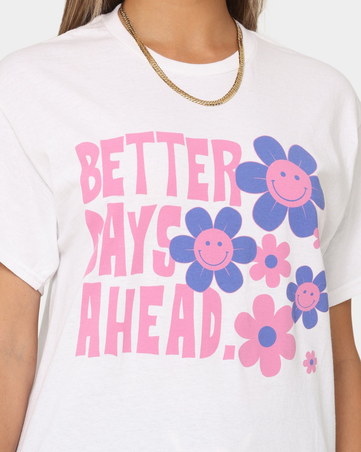 Goat Crew Better Days Vintage T-Shirt White Style001