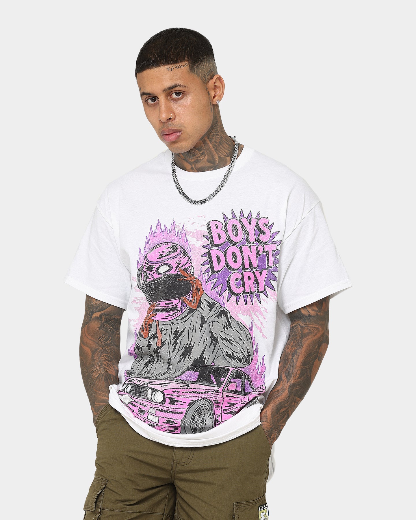 Goat Crew Boys Don't Cry T-Shirt White