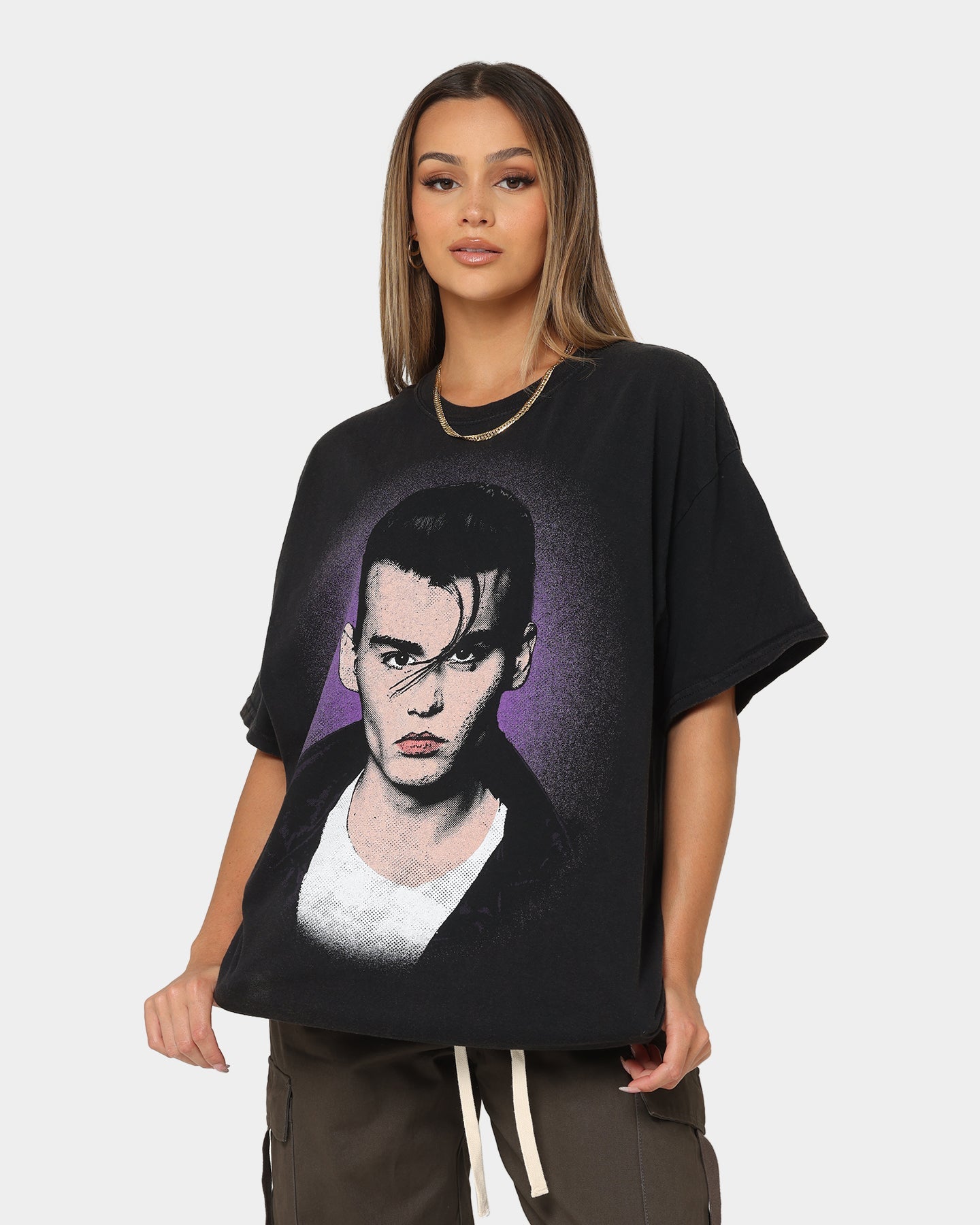 Goat Crew Cry Baby Vintage T-Shirt Black Wash Style001