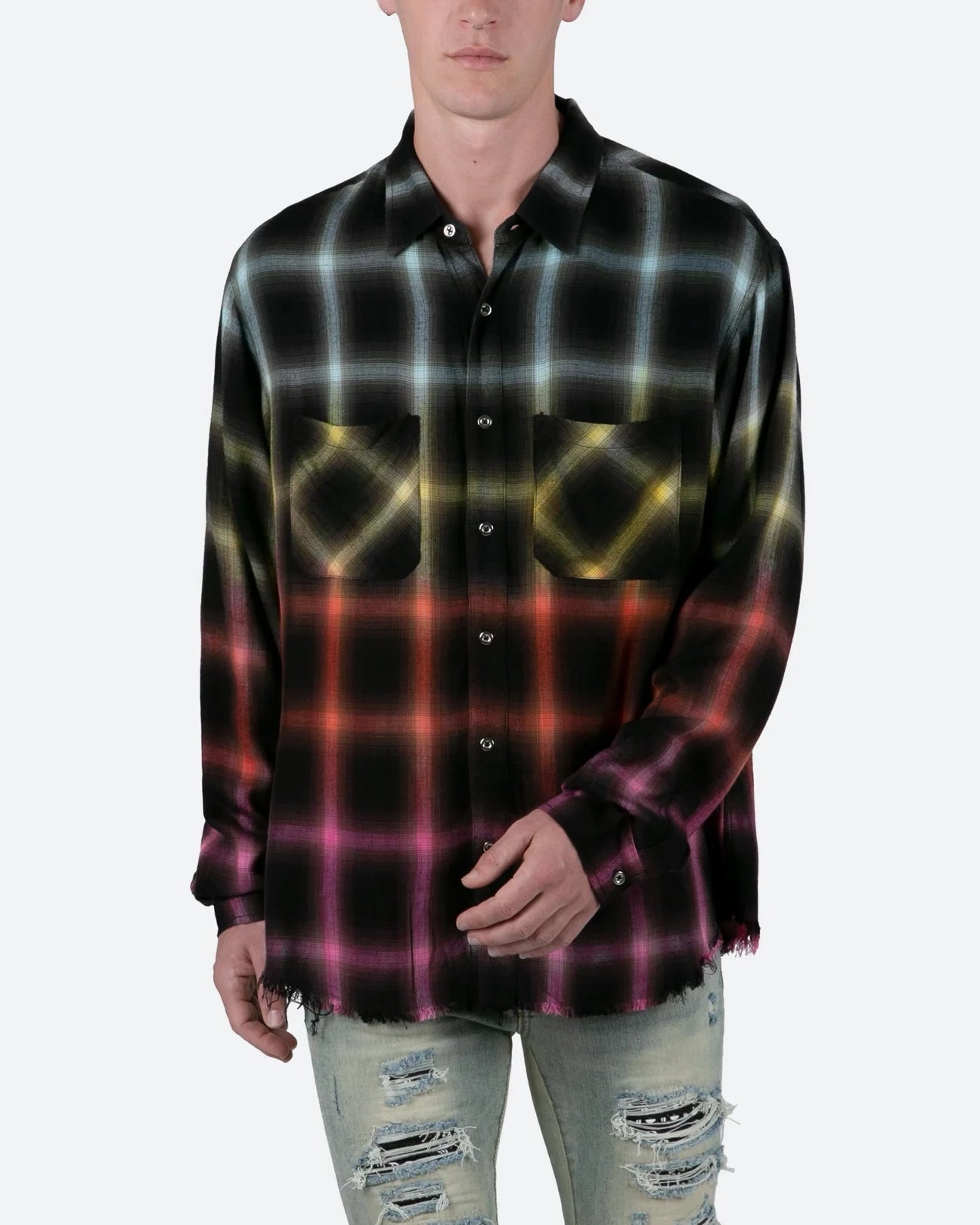 MNML Ombre Flannel Shirt Multi