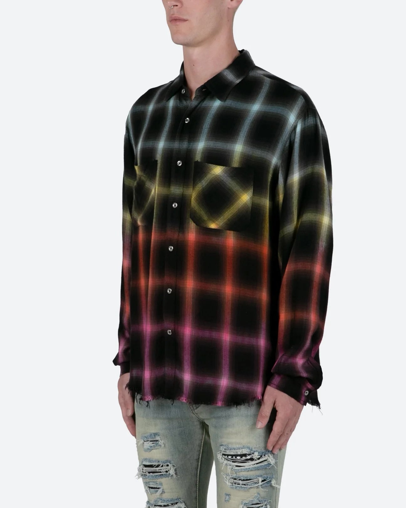 MNML Ombre Flannel Shirt Multi