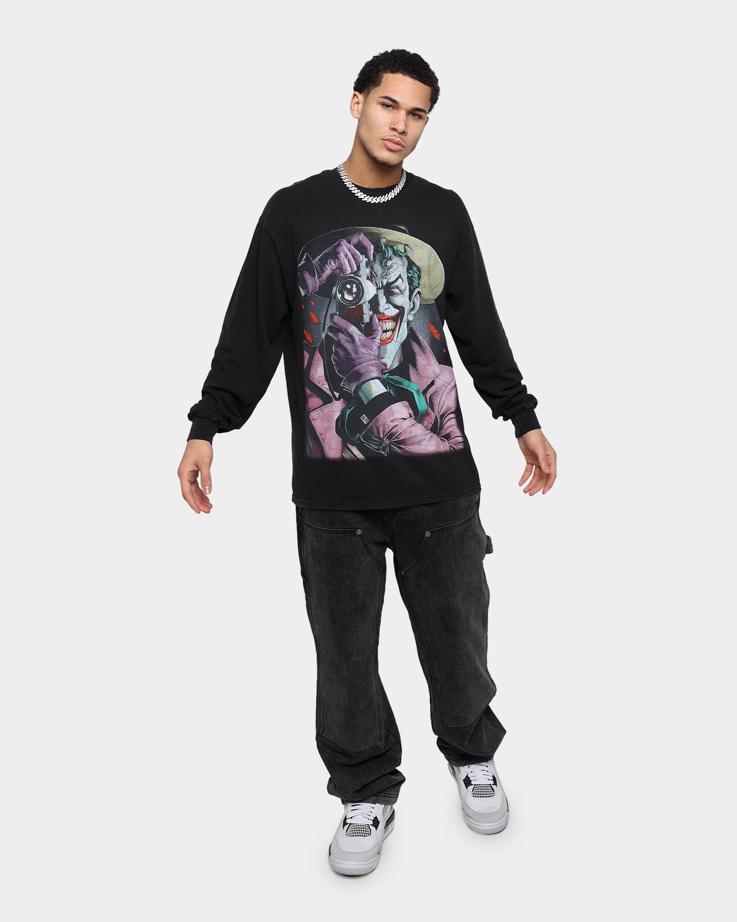 Goat Crew The Killing Joke Long Sleeve Vintage T-Shirt Black Wash