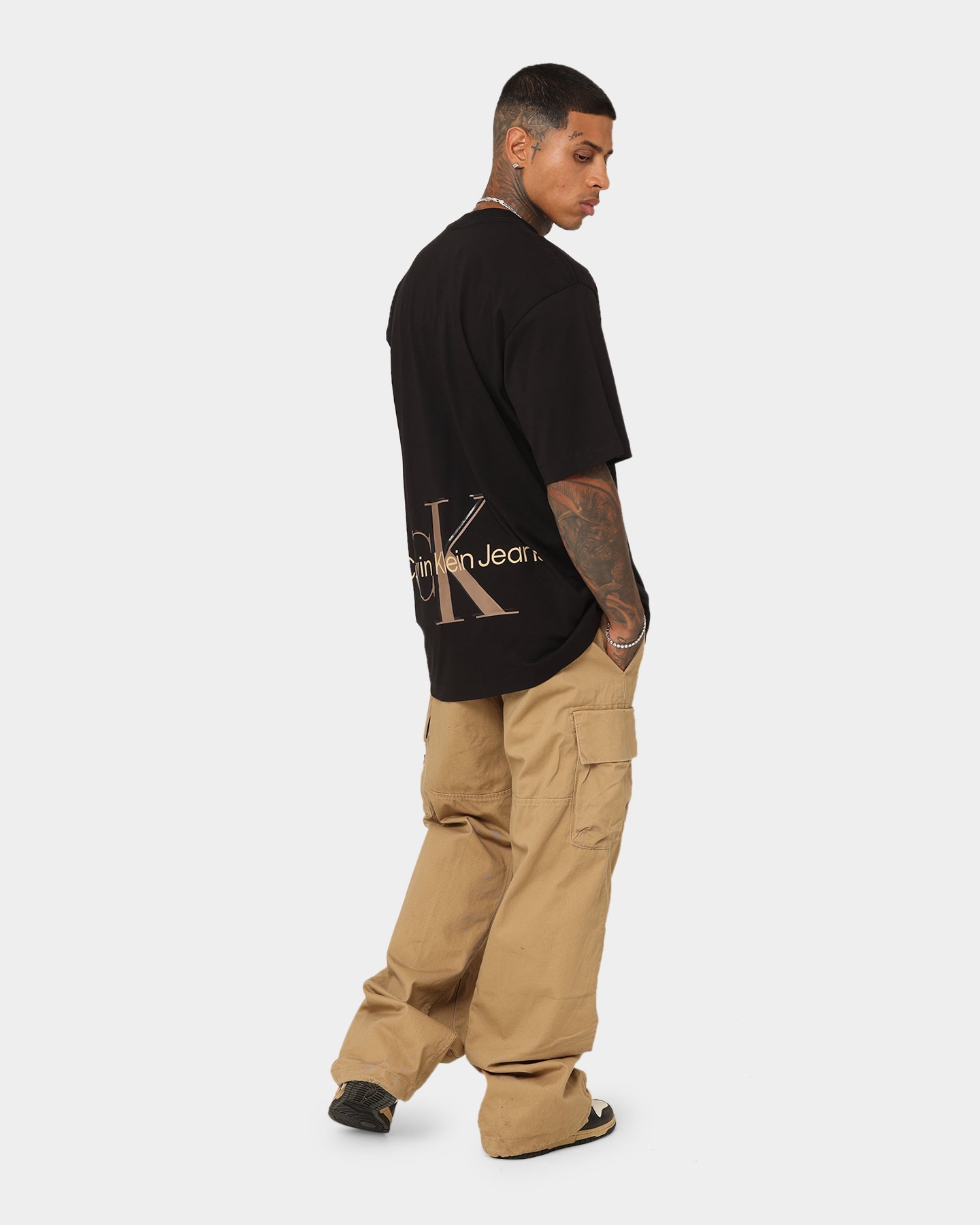 Calvin Klein Archival Monologo T-Shirt Ck Black