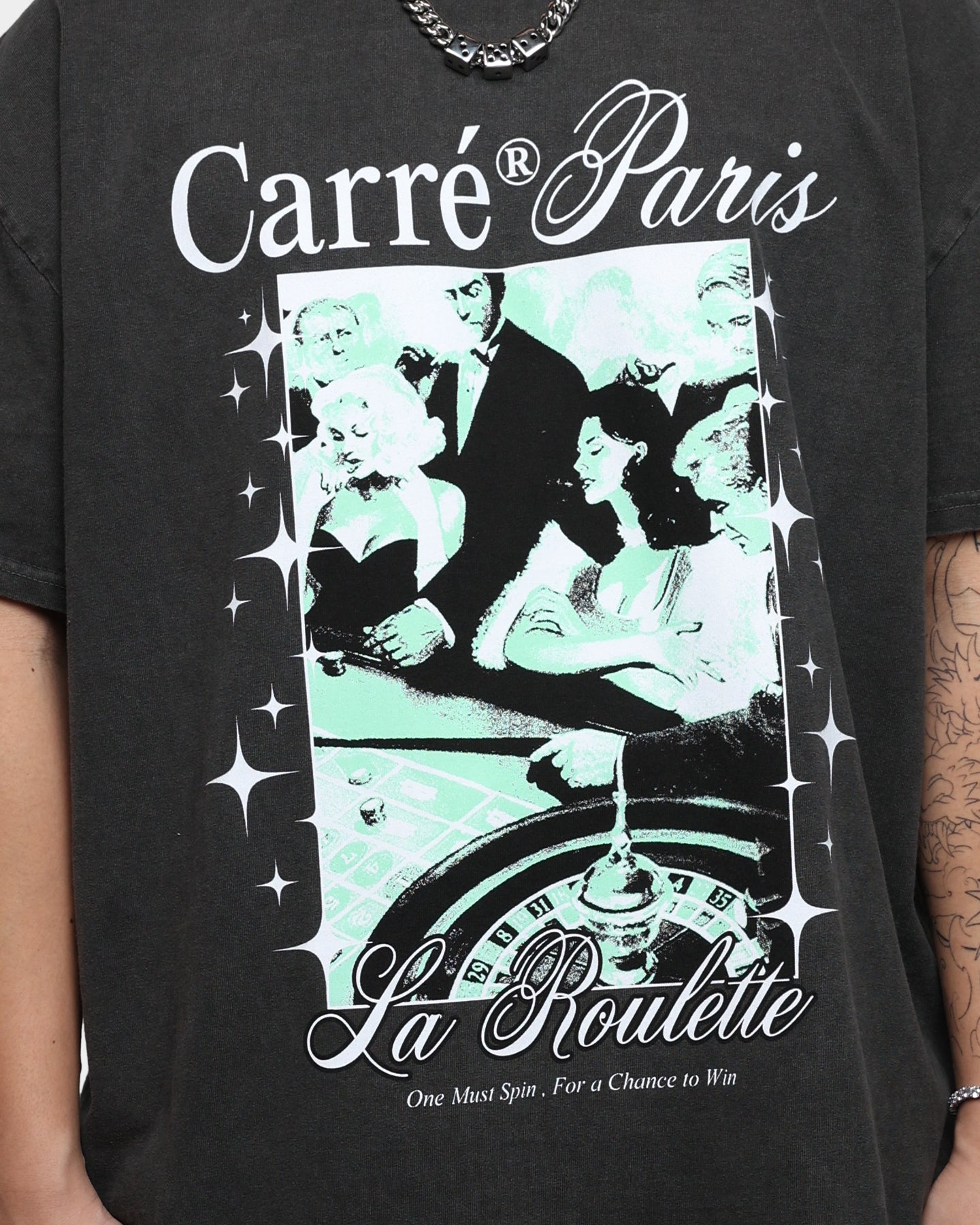 Carr√© Spin Vintage T-Shirt Black Wash