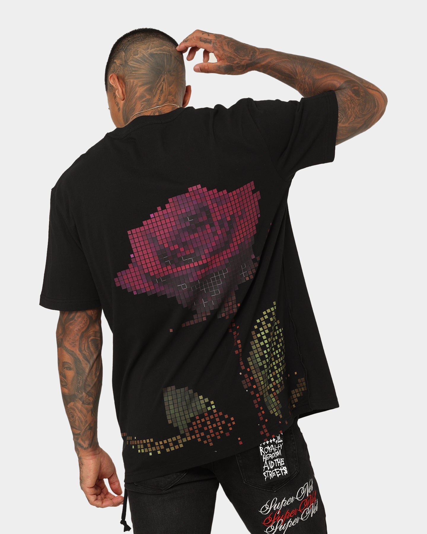 Ksubi Pixel Kash Short Sleeve T-Shirt Jet Black