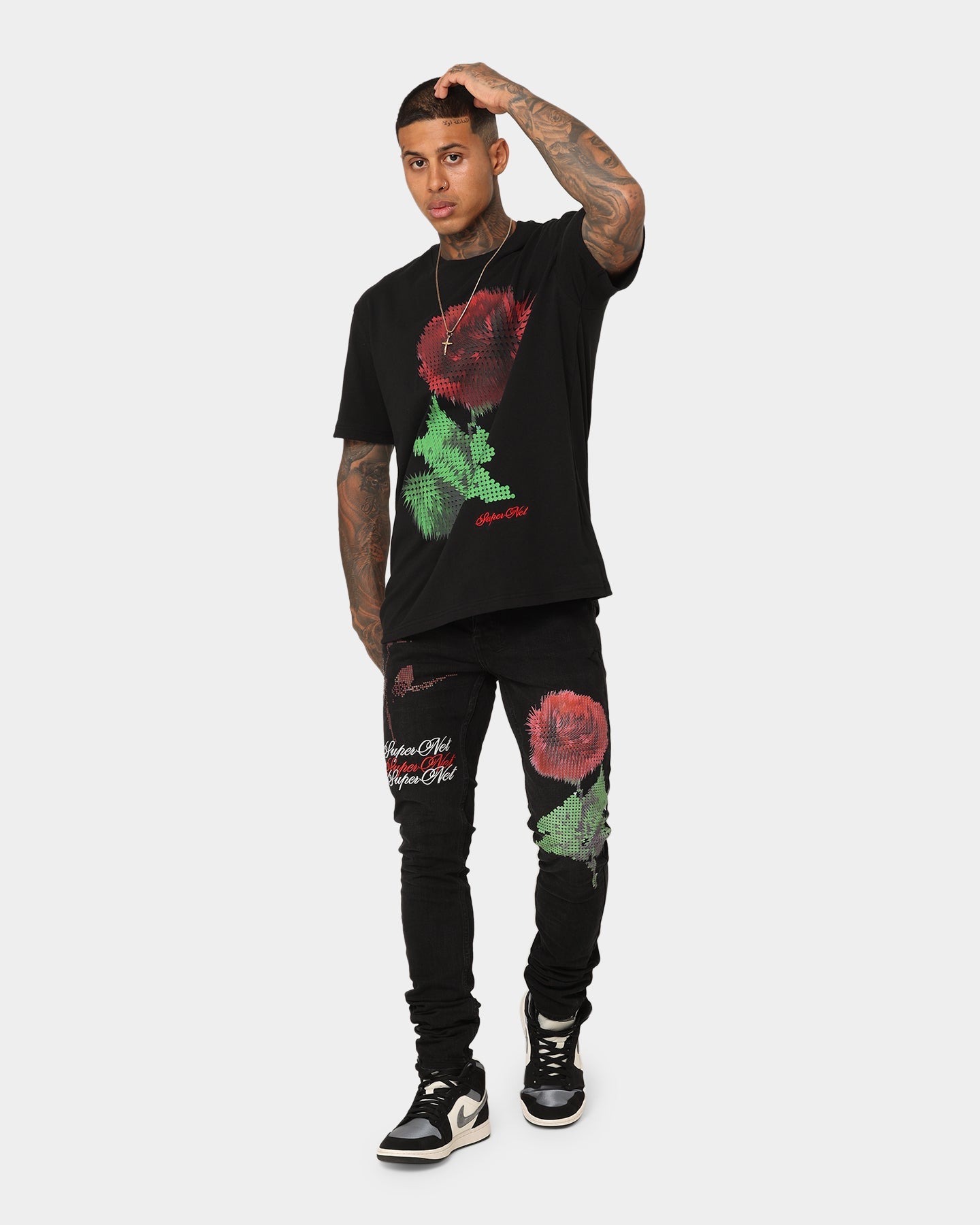 Ksubi Pixel Kash Short Sleeve T-Shirt Jet Black
