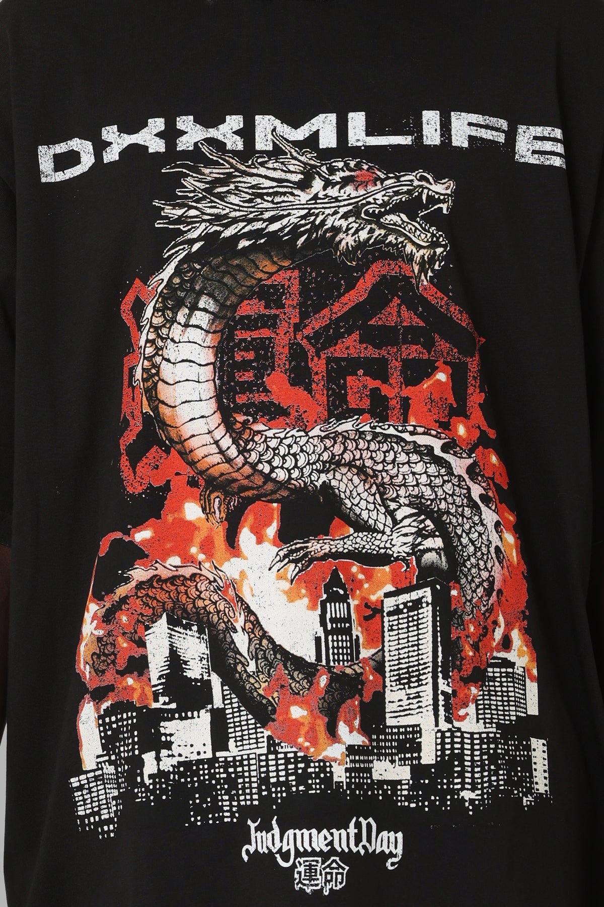DXXMLife Judgement Day Vintage Baggy T-Shirt Vintage Black