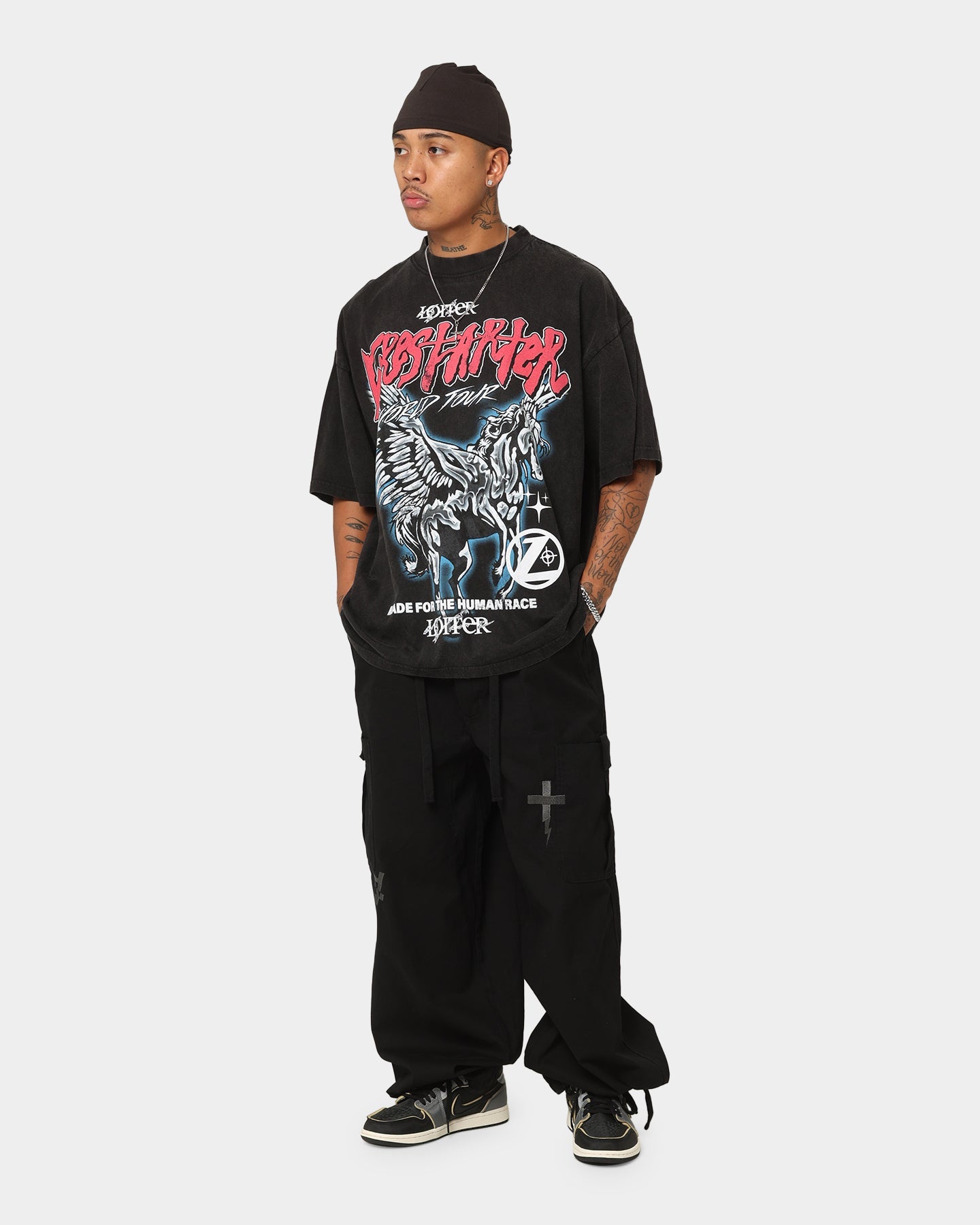 Loiter Firestarter Tour Vintage T-Shirt Vintage Black