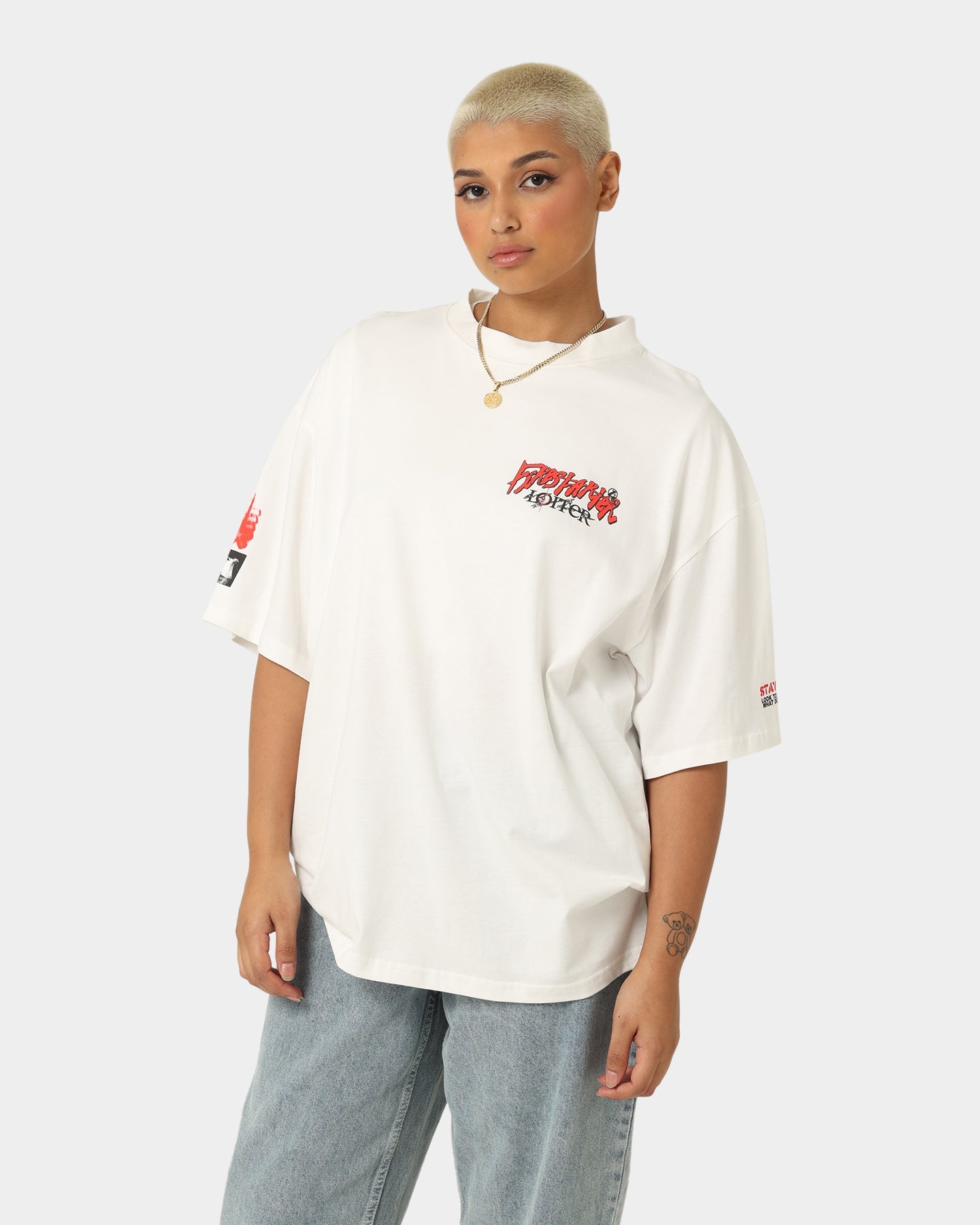 Loiter Firestarter Vintage T-Shirt Off White Style001