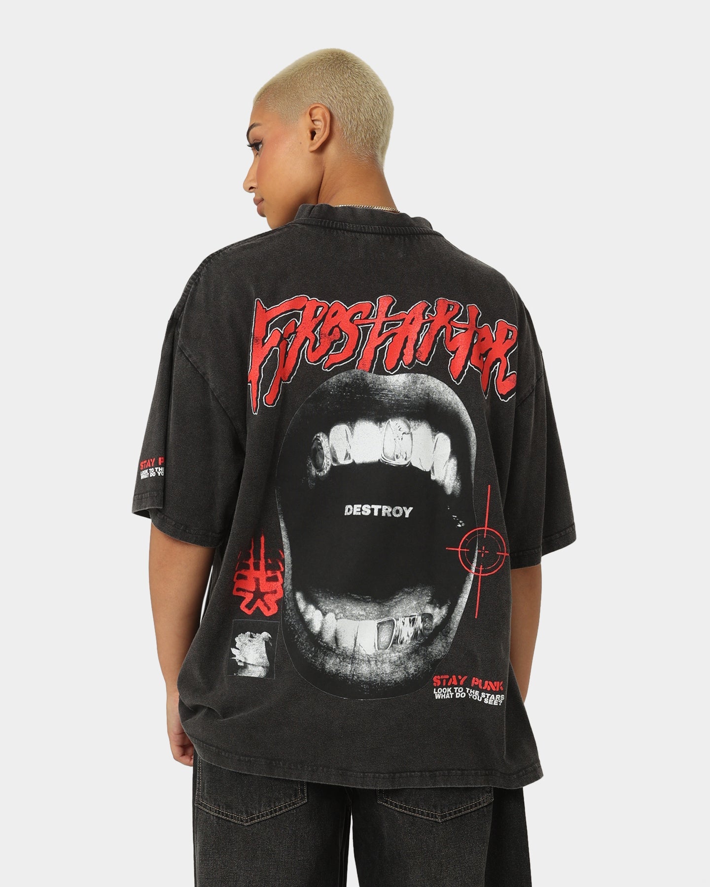 Loiter Firestarter Vintage T-Shirt Vintage Black Style001