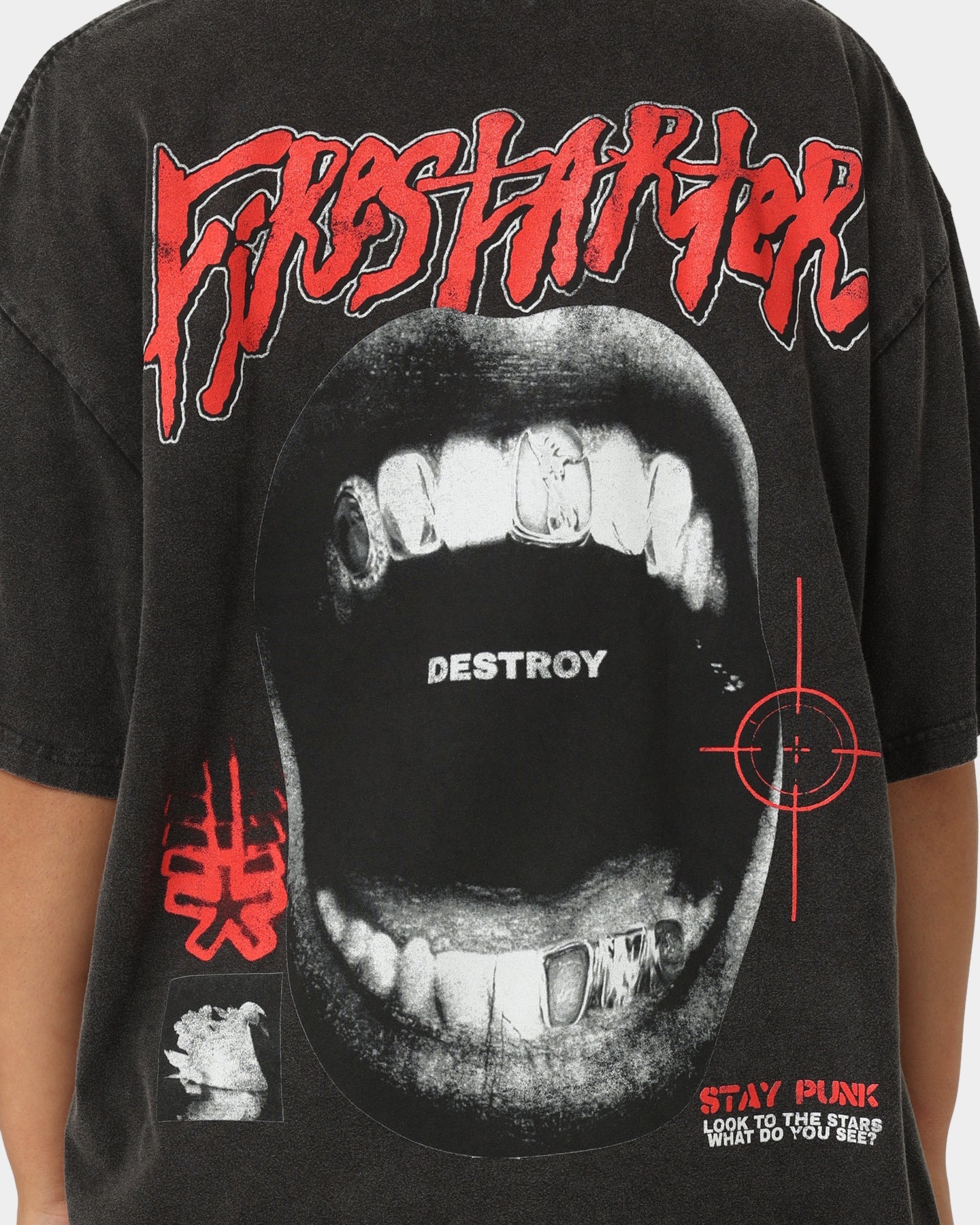 Loiter Firestarter Vintage T-Shirt Vintage Black Style001