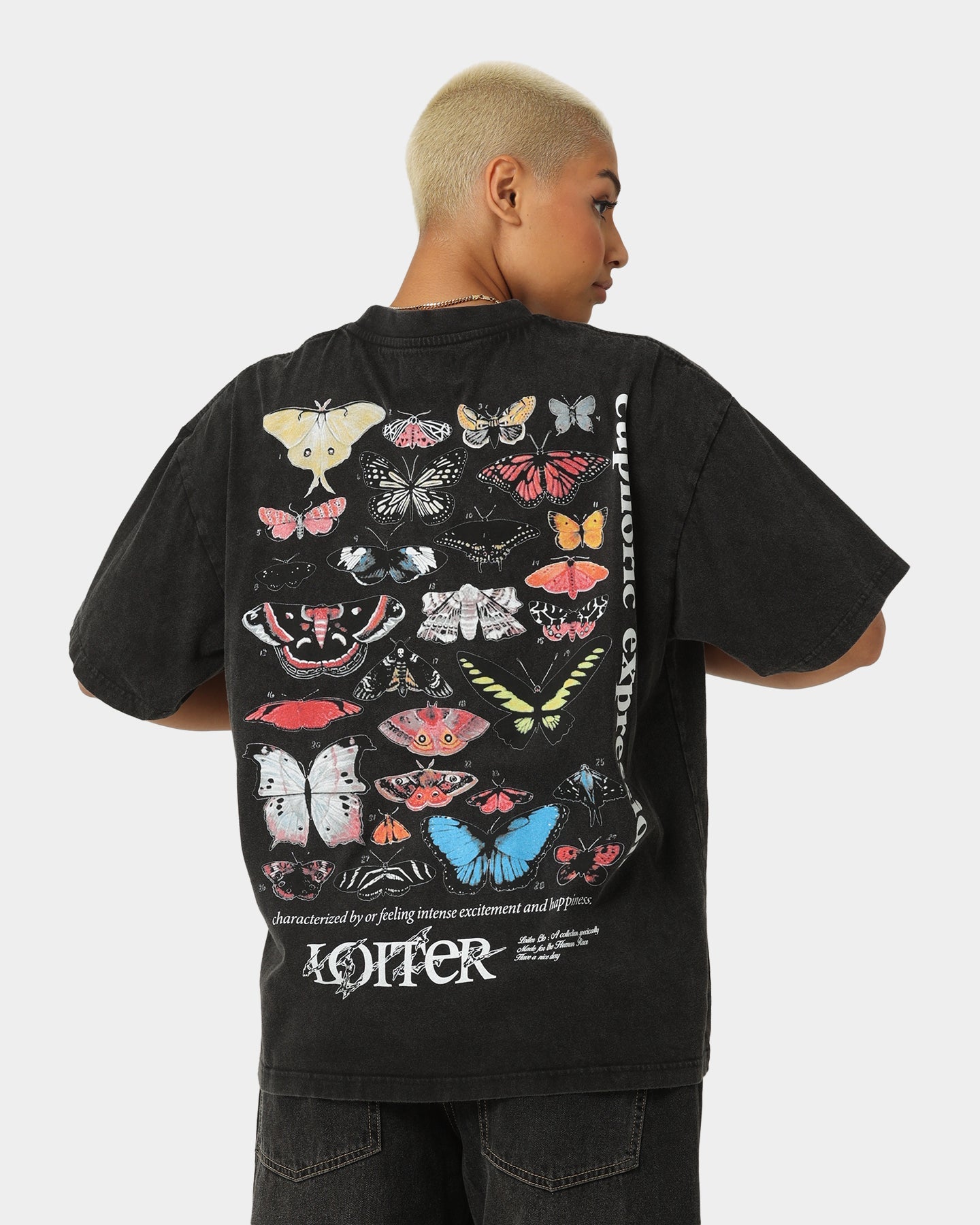 Loiter Euphoria Vintage T-Shirt Vintage Black Style001